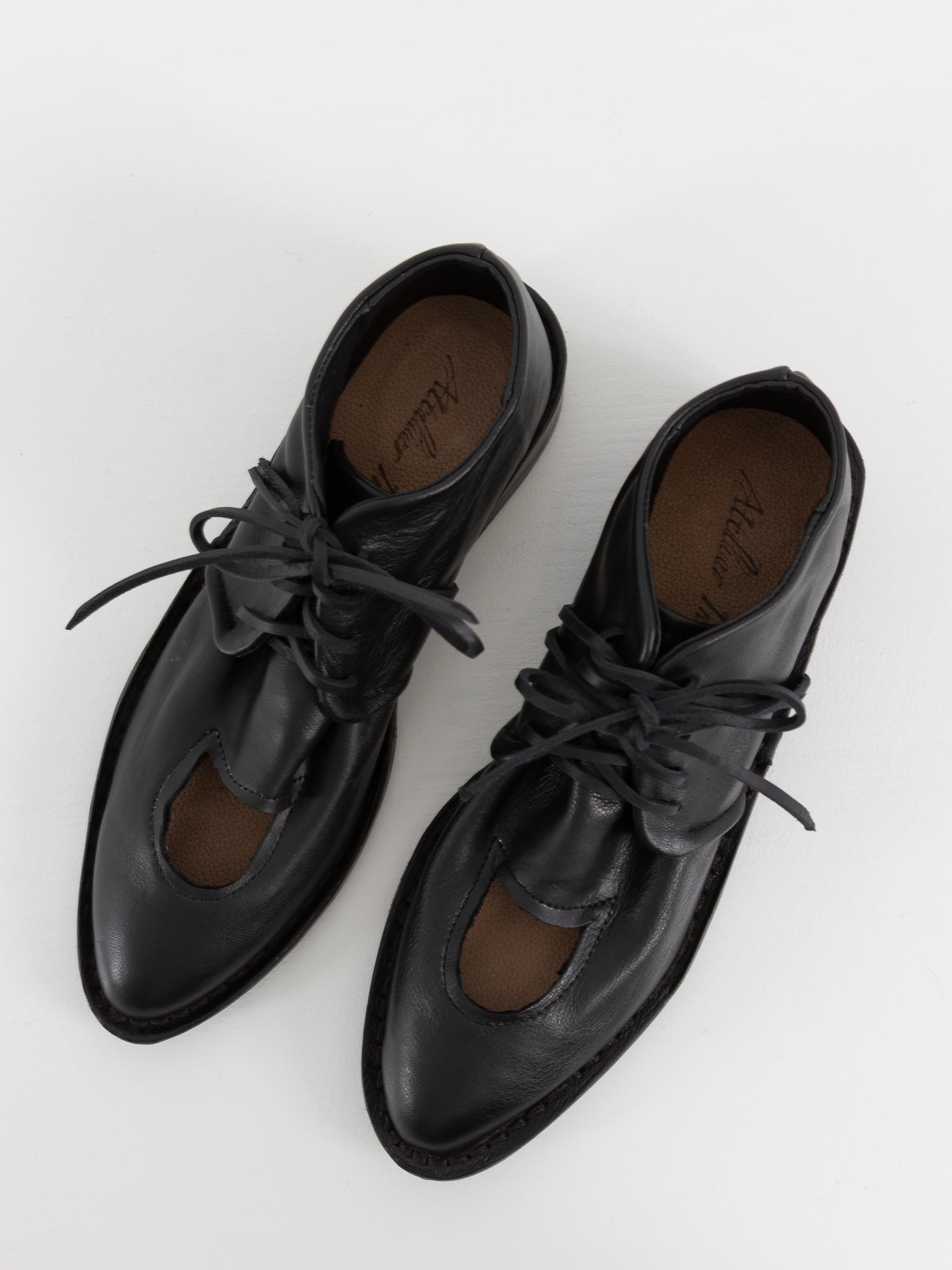 Atelier Inscrire Open Vampe Shoe in Black - ATELIER INSCRIRE at Worthwhile - shop SHOES