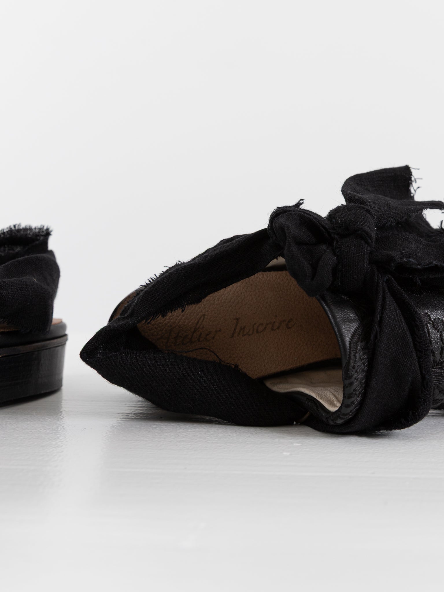 Atelier Inscrire Venancia Shoe in Black - ATELIER INSCRIRE at Worthwhile - shop SHOES