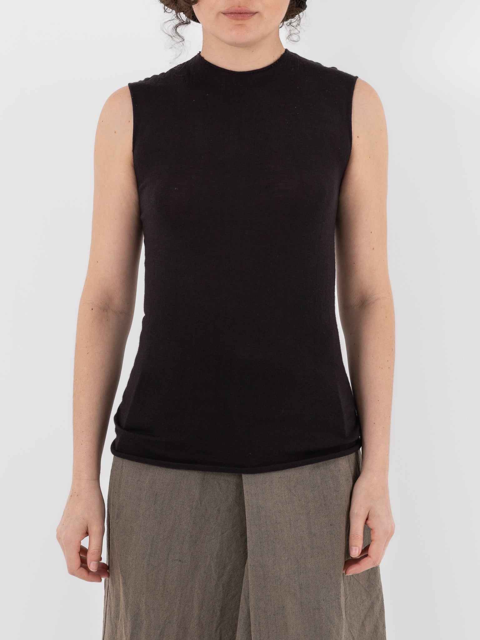 Atelier Suppan Sleeveless Tee 56 in Hand Dye - ATELIER SUPPAN at Worthwhile - shop TOP