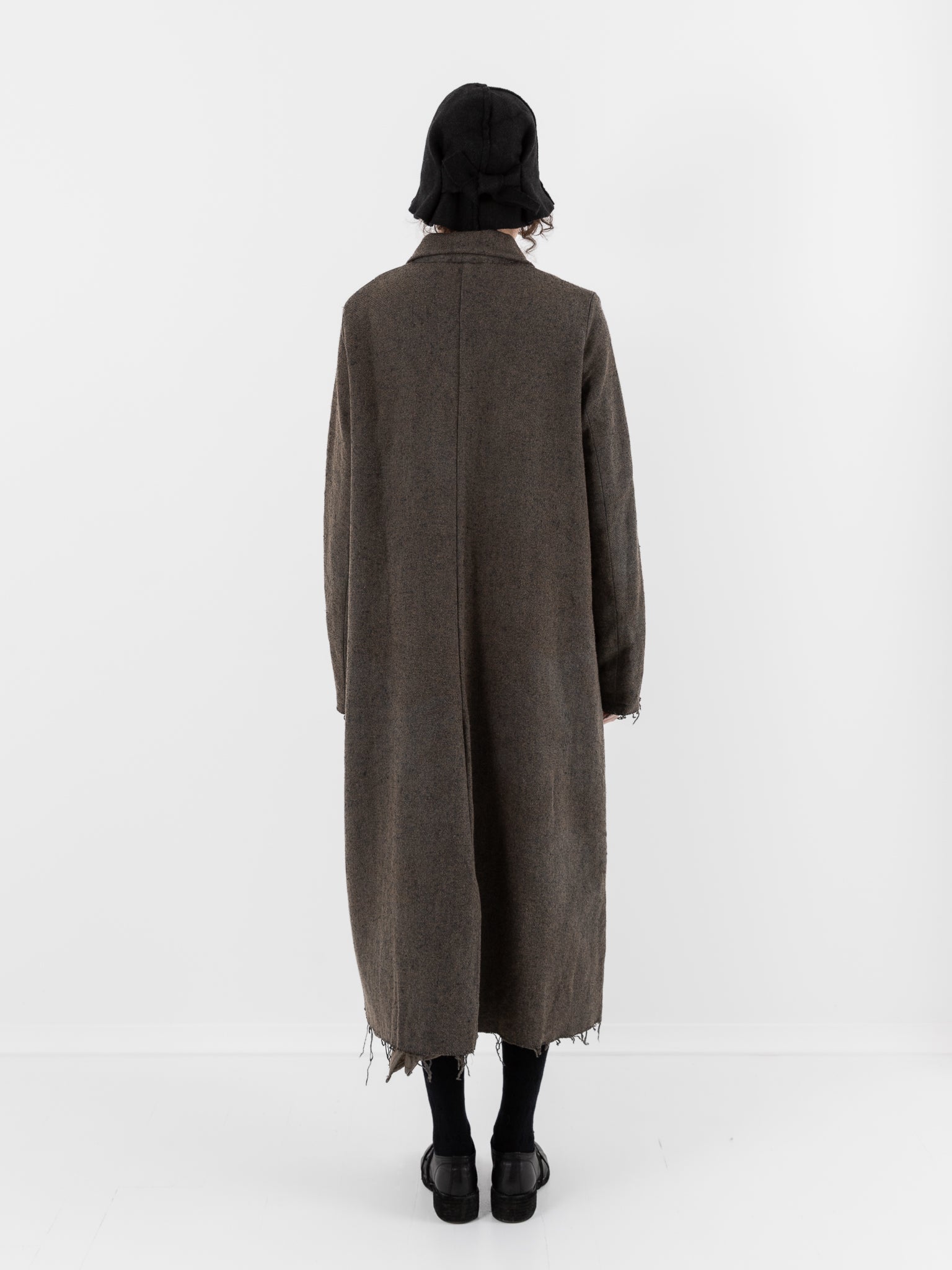 Atelier Suppan Long Coat 27 in Hand Dye/Green - ATELIER SUPPAN at Worthwhile - shop COAT