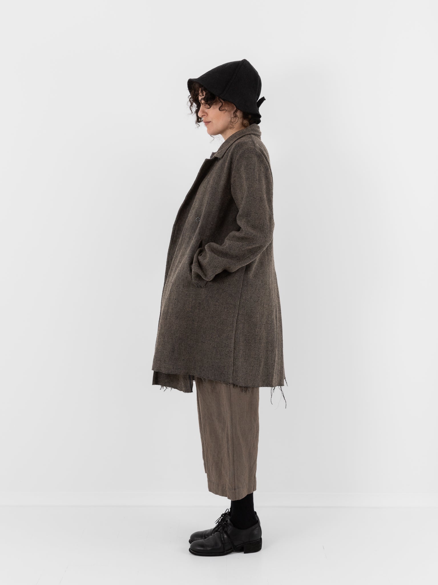 Atelier Suppan Short Coat 28 in Hand Dye/Green - ATELIER SUPPAN at Worthwhile - shop COAT