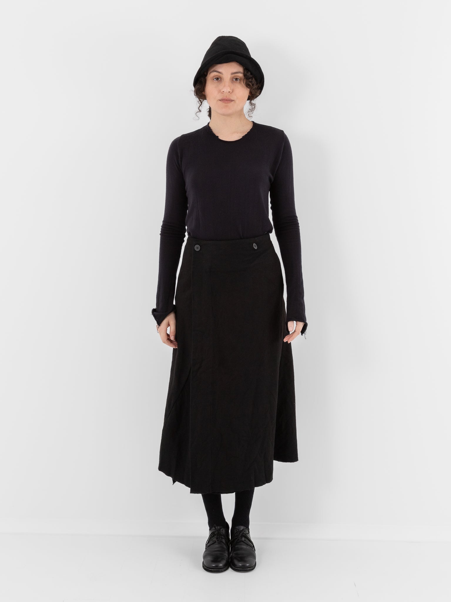 Atelier Suppan Loden Skirt 40 in Black - ATELIER SUPPAN at Worthwhile - shop SKIRT