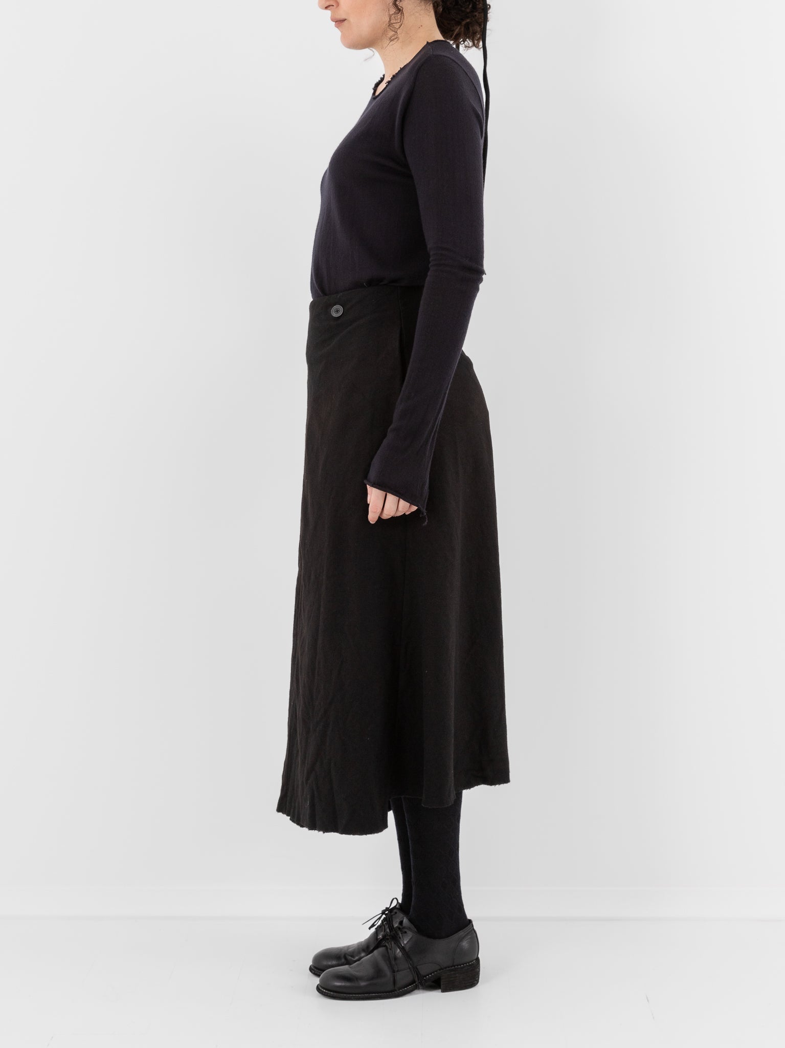 Atelier Suppan Loden Skirt 40 in Black - ATELIER SUPPAN at Worthwhile - shop SKIRT