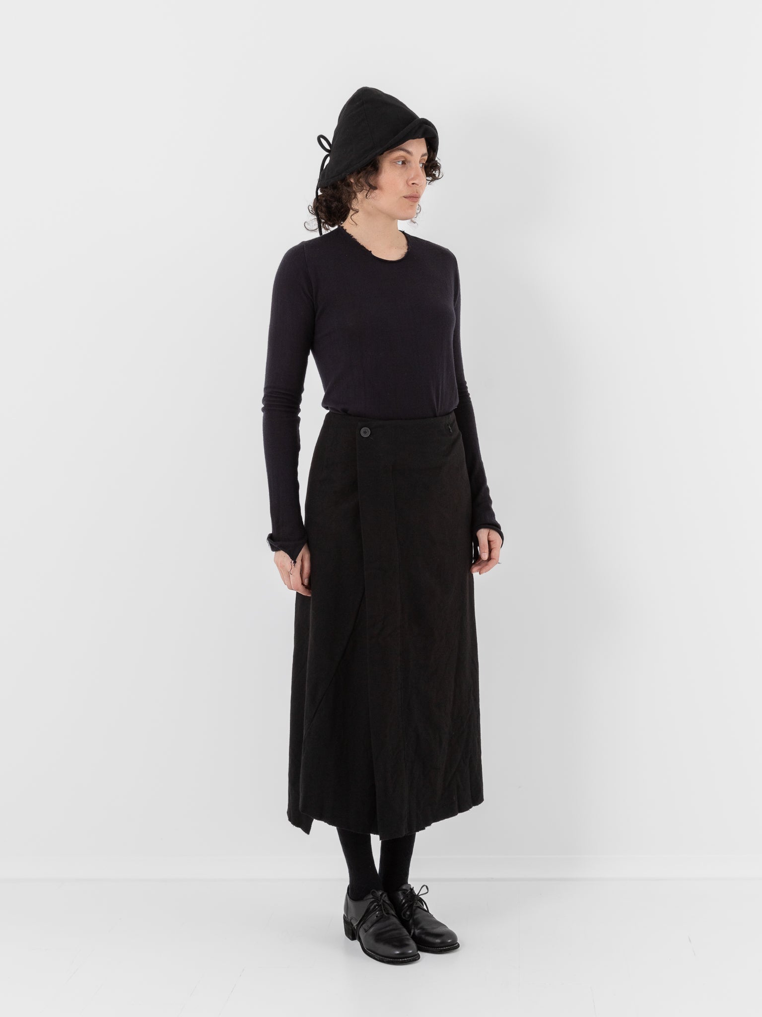 Atelier Suppan Loden Skirt 40 in Black - ATELIER SUPPAN at Worthwhile - shop SKIRT