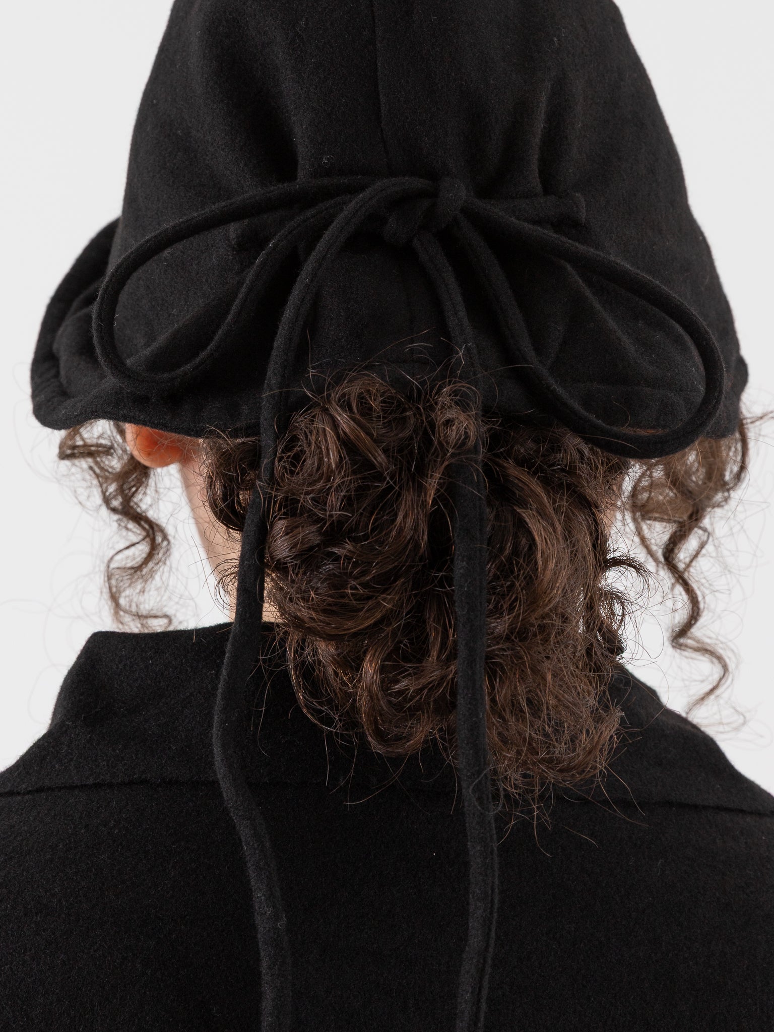 Atelier Suppan Loden Hat 62 in Black - ATELIER SUPPAN at Worthwhile - shop SCARF