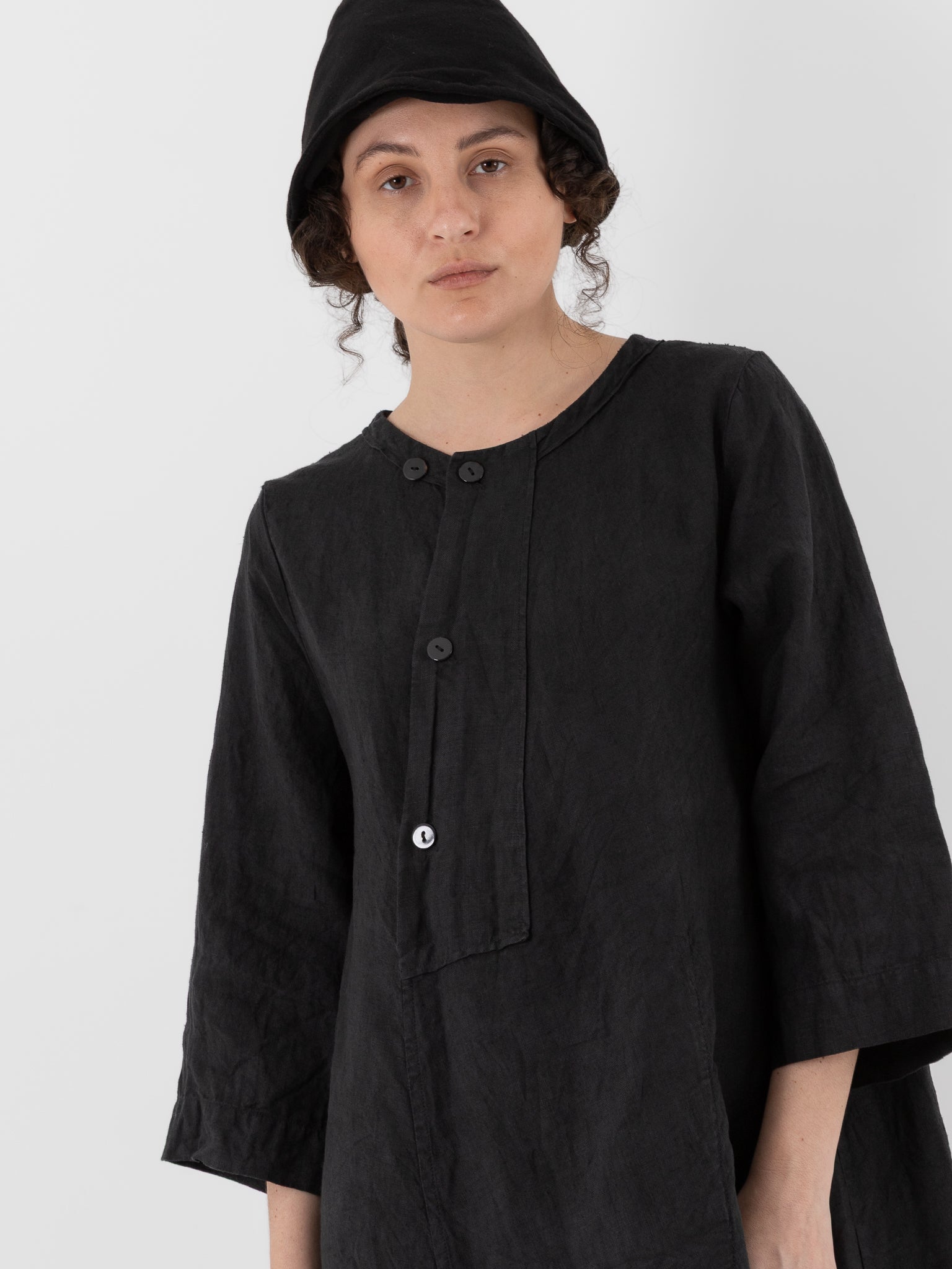 Atelier Suppan Dress 35 in Hand Dye/Dark - ATELIER SUPPAN at Worthwhile - shop DRESS