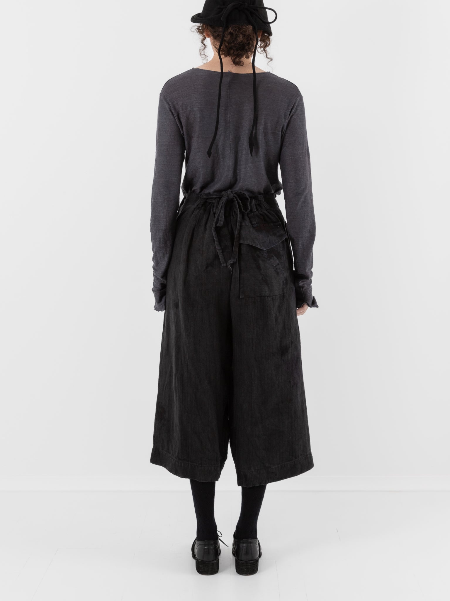Atelier Suppan Heavy Hemp Trousers 44 in Hand Dye/Dark - ATELIER SUPPAN at Worthwhile - shop PANT