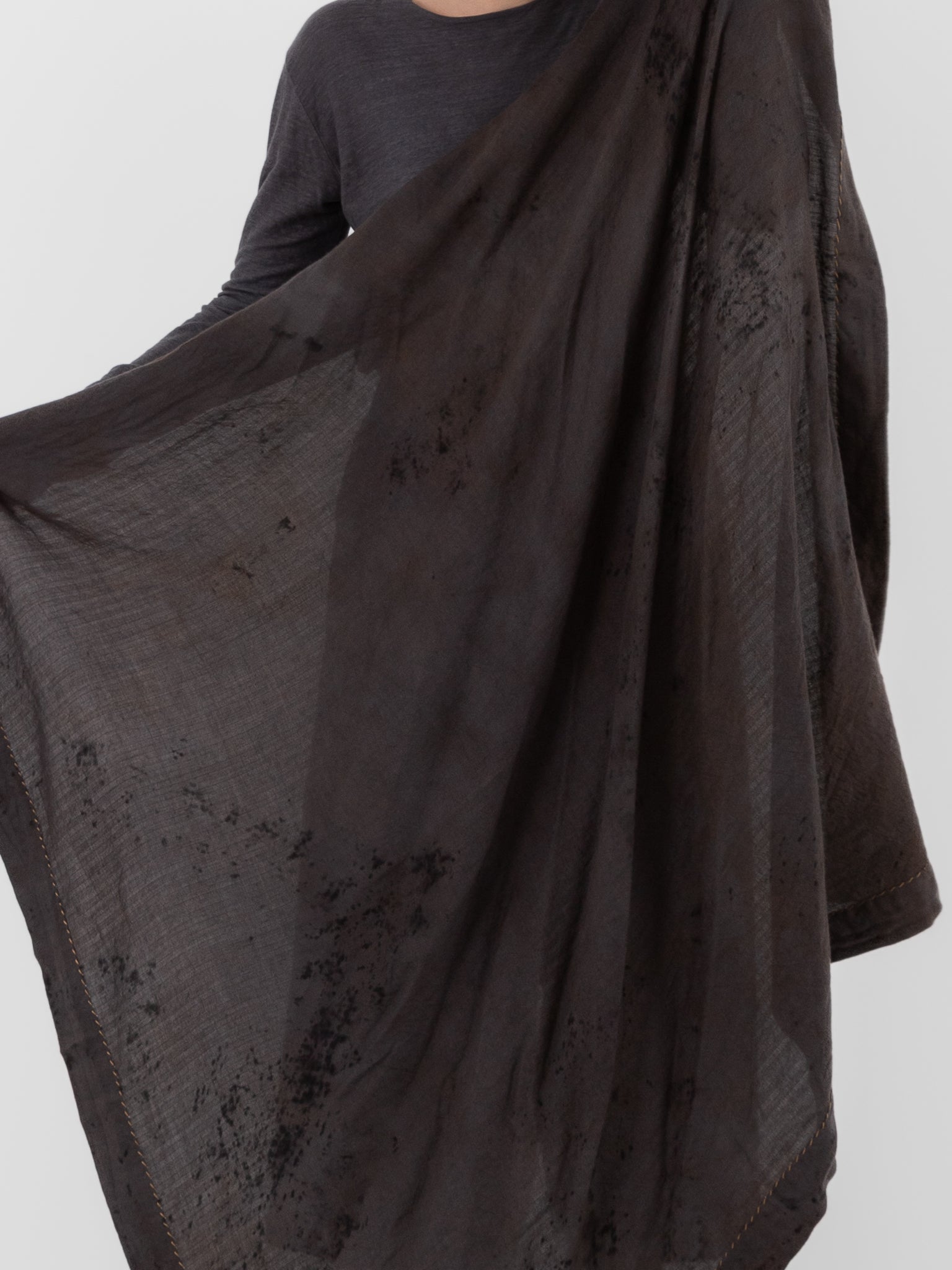 Atelier Suppan Hand Stitched Scarf 60 in Hand Dye - ATELIER SUPPAN at Worthwhile - shop SCARF