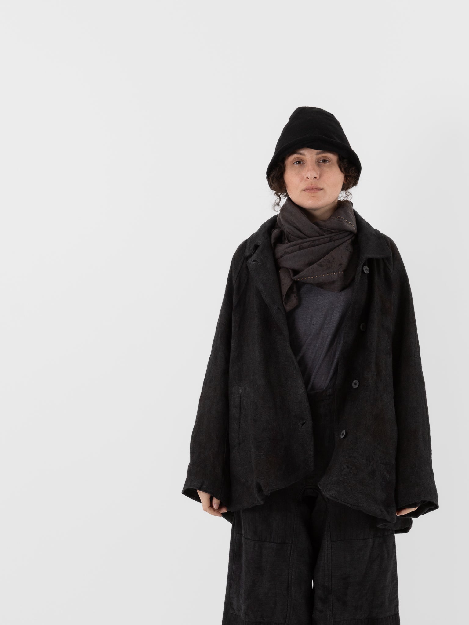 Atelier Suppan Hand Stitched Scarf 60 in Hand Dye - ATELIER SUPPAN at Worthwhile - shop SCARF