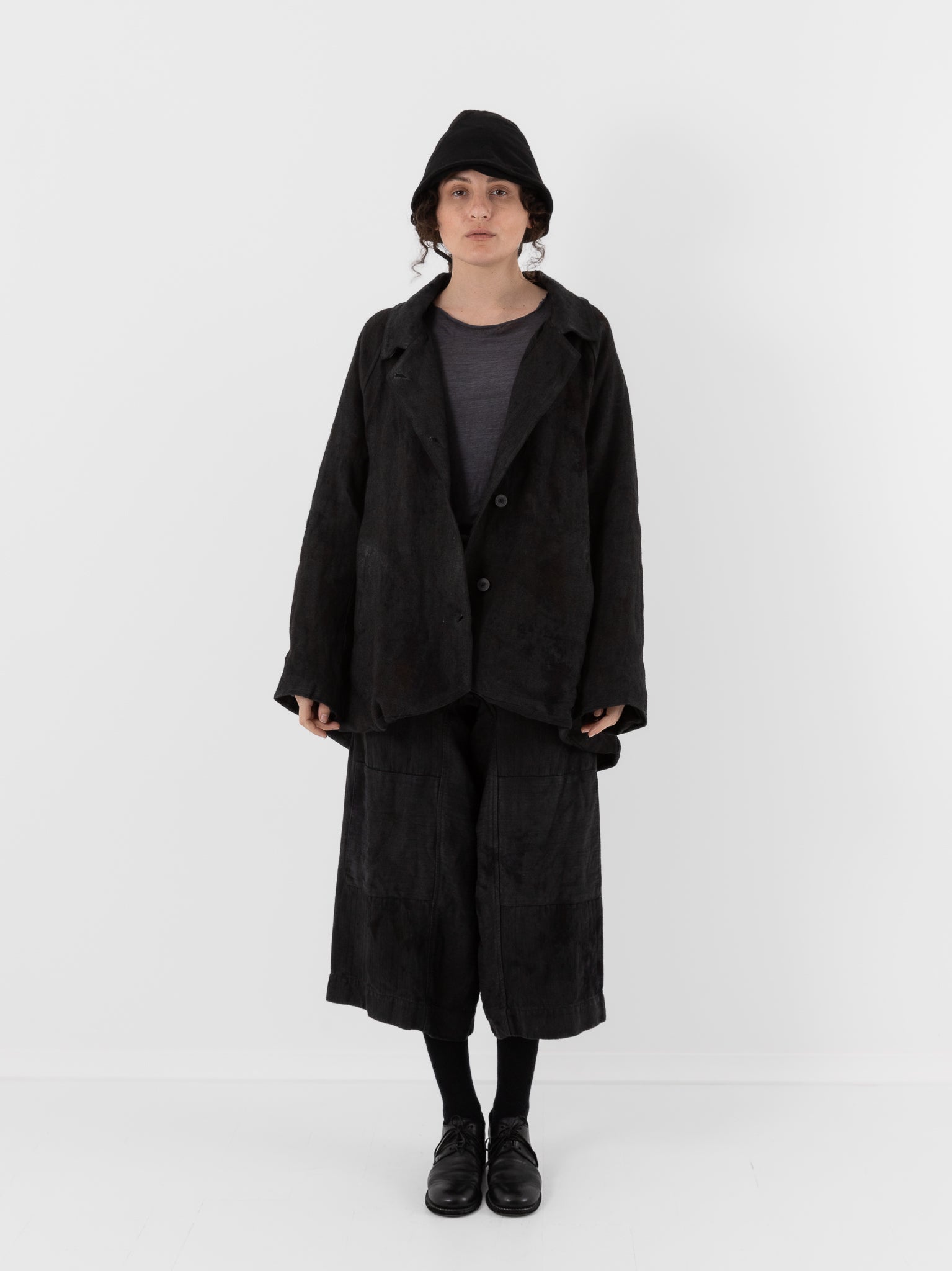 Atelier Suppan Raglan Jacket 29 in Hand Dye/Dark - ATELIER SUPPAN at Worthwhile - shop JACKET