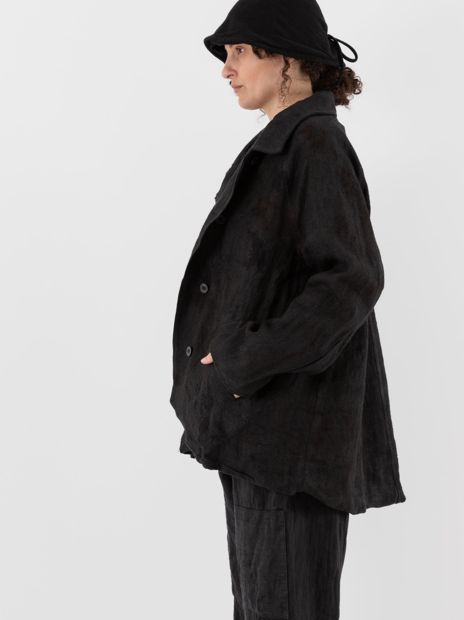 Atelier Suppan Raglan Jacket 29 in Hand Dye/Dark - ATELIER SUPPAN at Worthwhile - shop JACKET