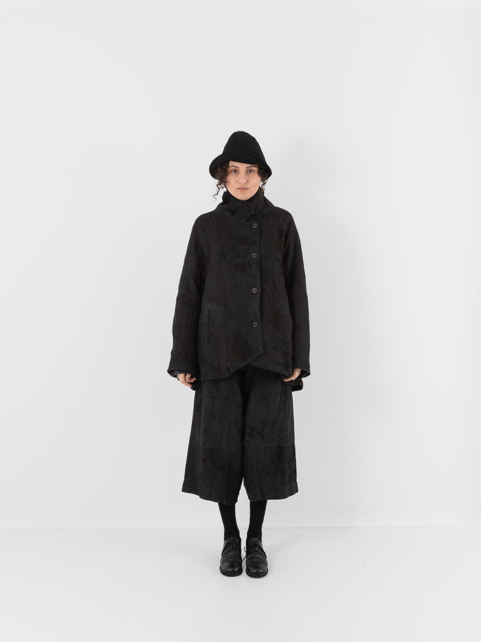 Atelier Suppan Raglan Jacket 29 in Hand Dye/Dark - ATELIER SUPPAN at Worthwhile - shop JACKET