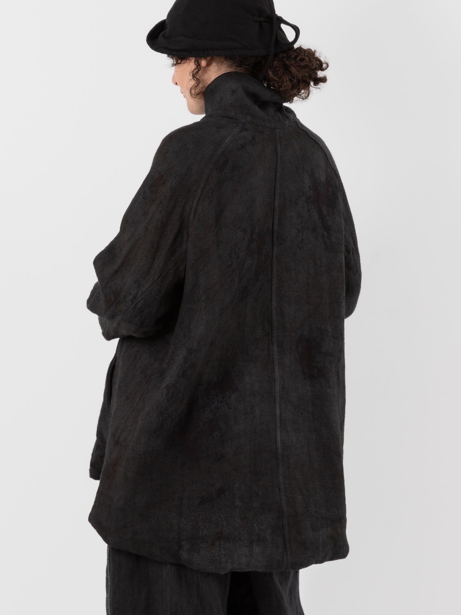 Atelier Suppan Raglan Jacket 29 in Hand Dye/Dark - ATELIER SUPPAN at Worthwhile - shop JACKET