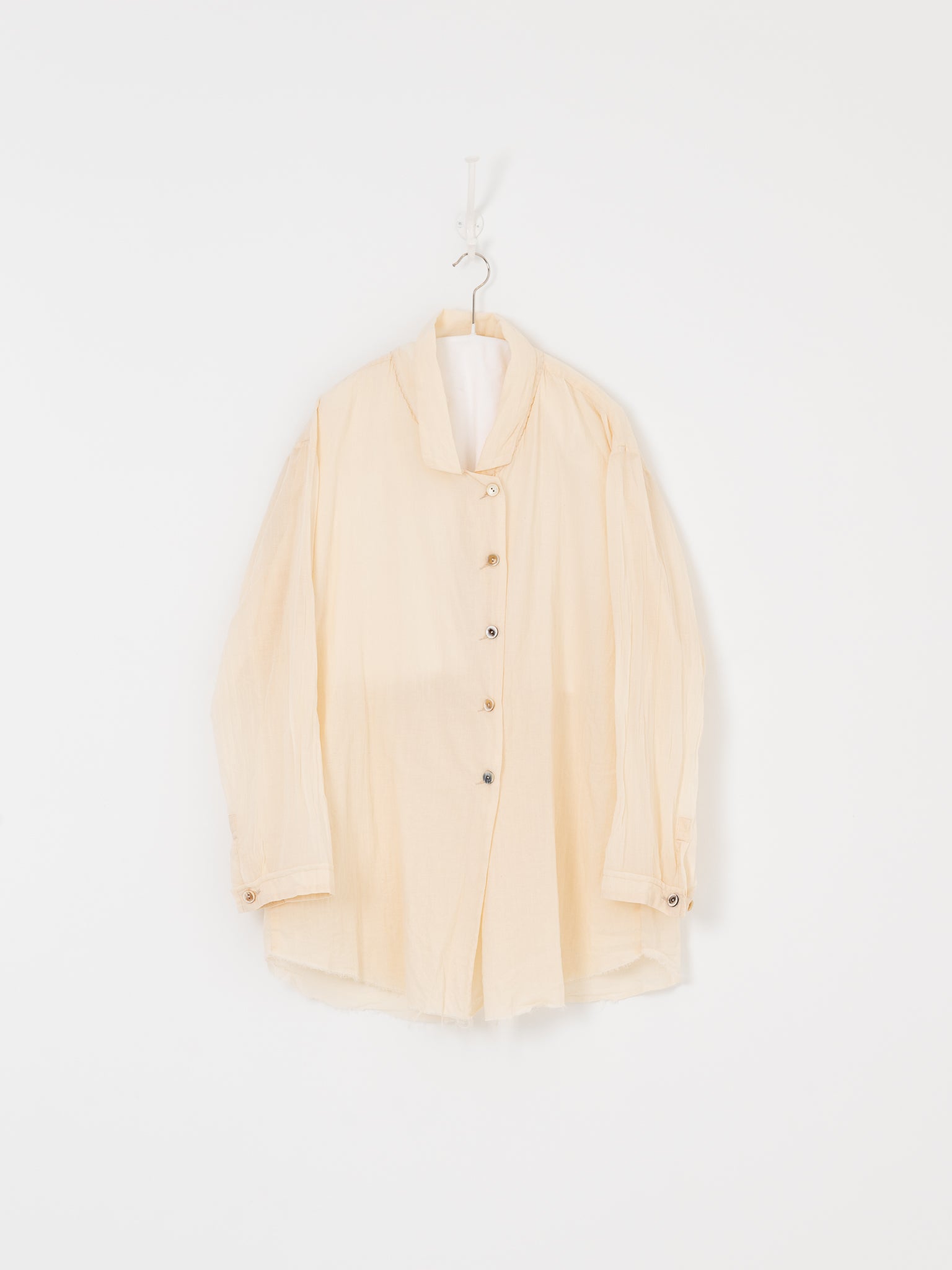 Atelier Suppan Front Double Shirt 53 in Off White - ATELIER SUPPAN at Worthwhile - shop TOP