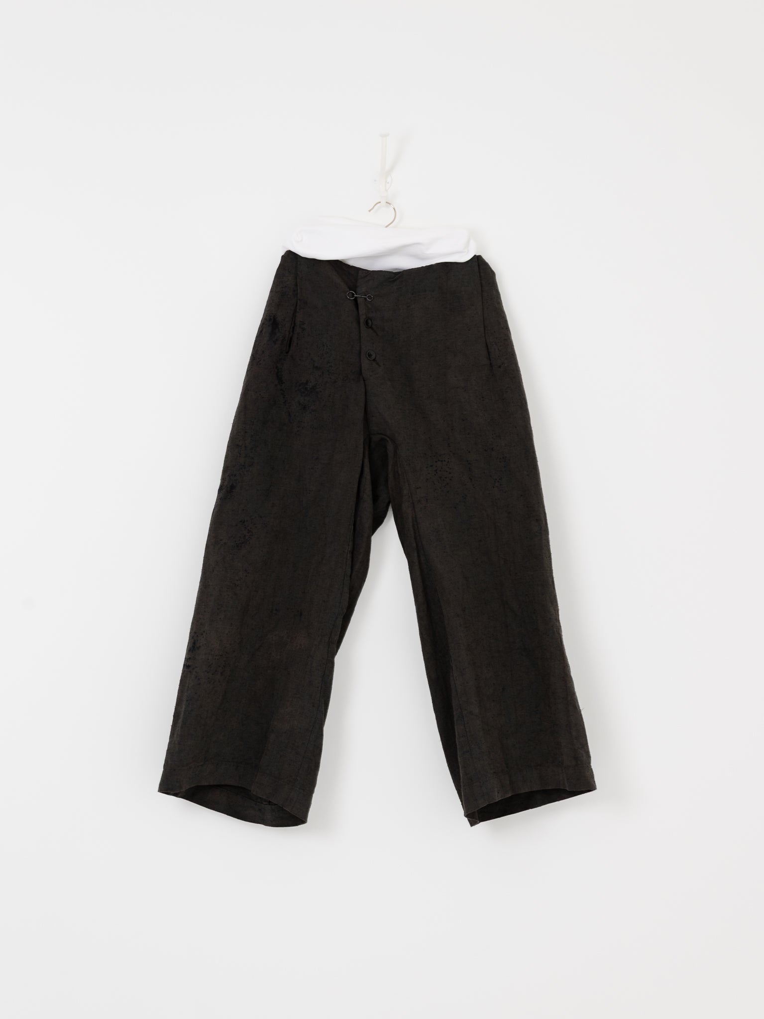Atelier Suppan Round Hook Trousers 09 in Blue Green - ATELIER SUPPAN at Worthwhile - shop PANT