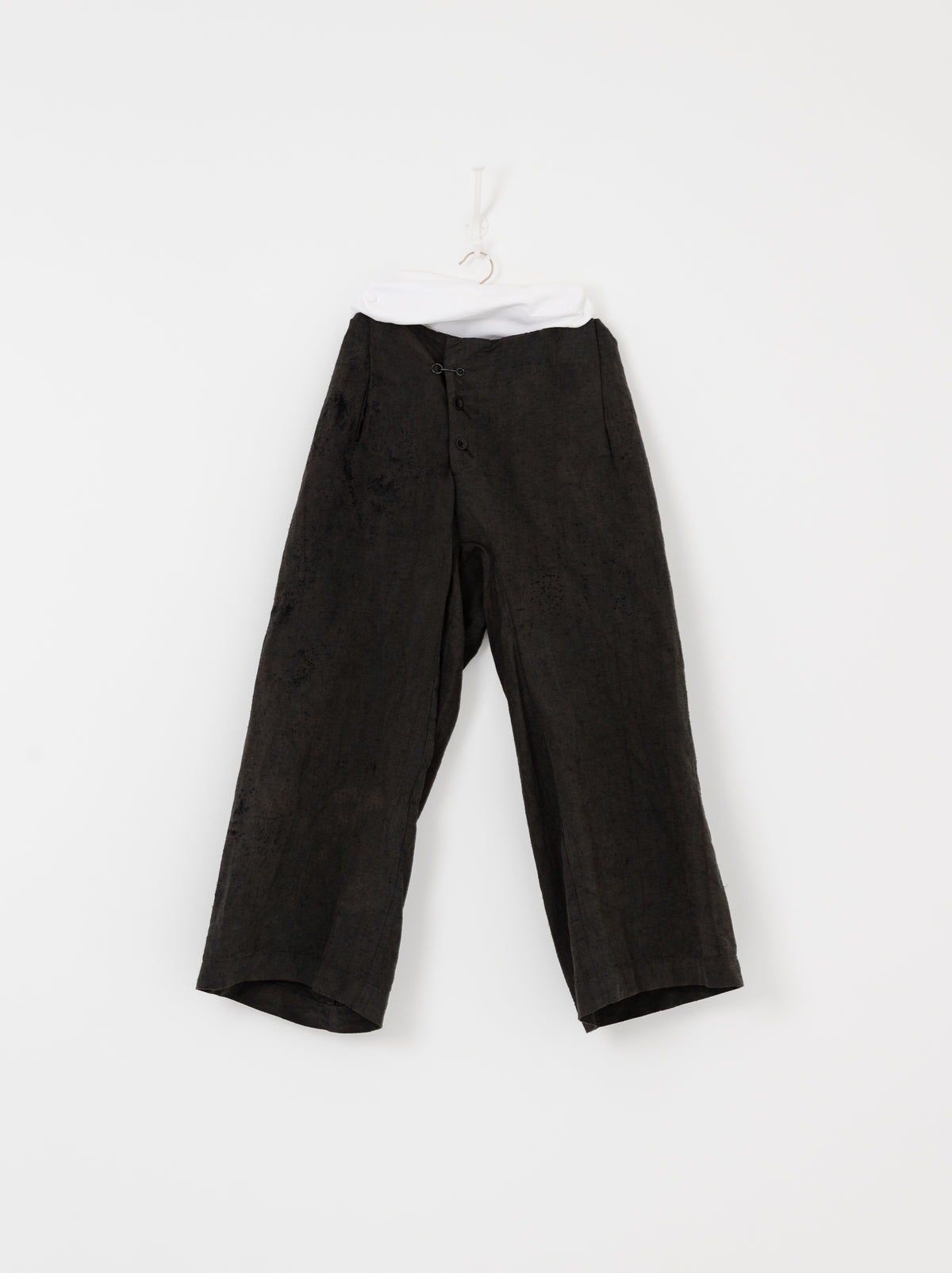 Atelier Suppan Round Hook Trousers 09 in Blue Green - ATELIER SUPPAN at Worthwhile - shop PANT