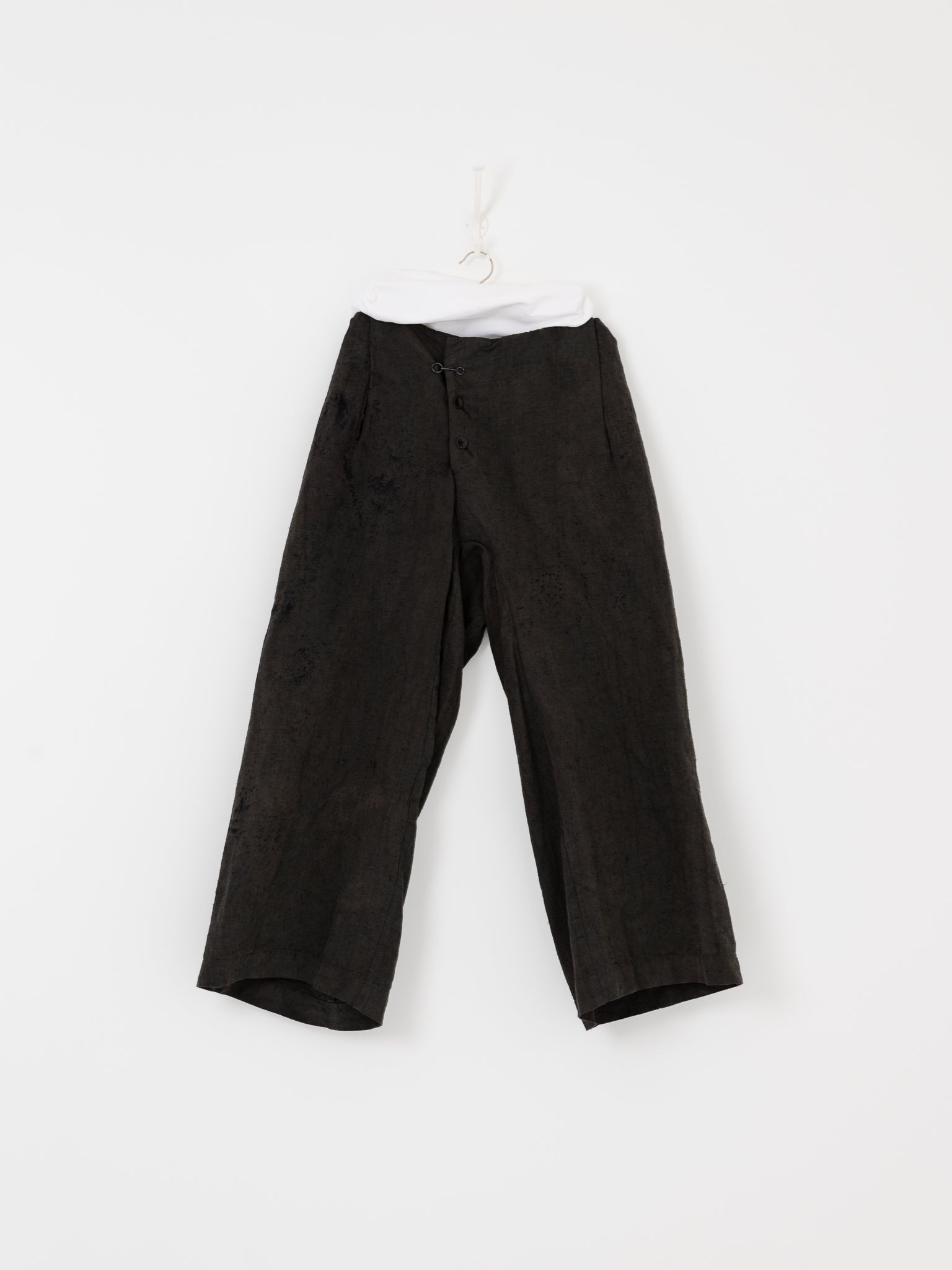 Atelier Suppan Round Hook Trousers 09 in Blue Green - ATELIER SUPPAN at Worthwhile - shop PANT