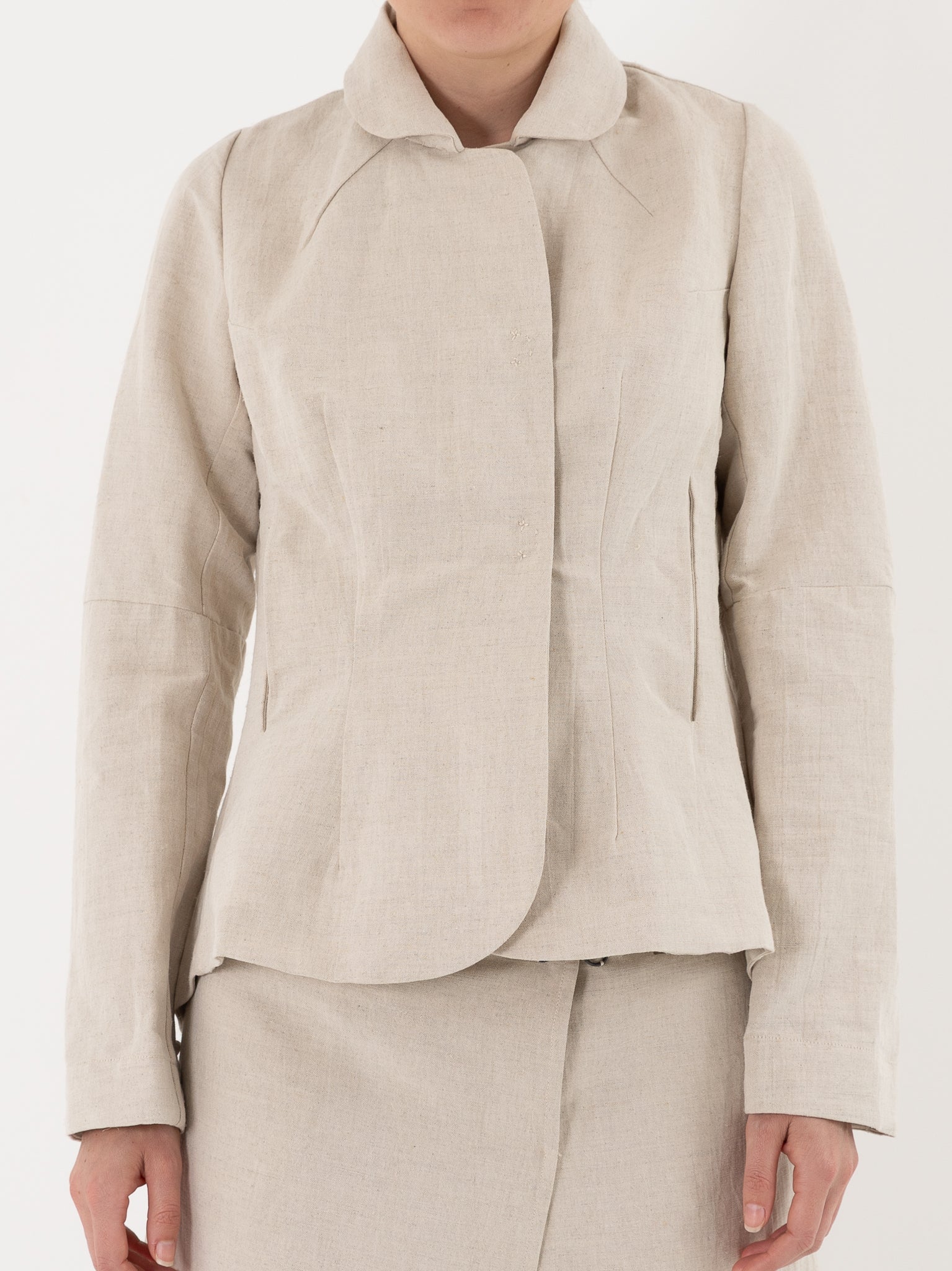 Atelier Suppan Toile Jacket 35 in White - ATELIER SUPPAN at Worthwhile - shop JACKET