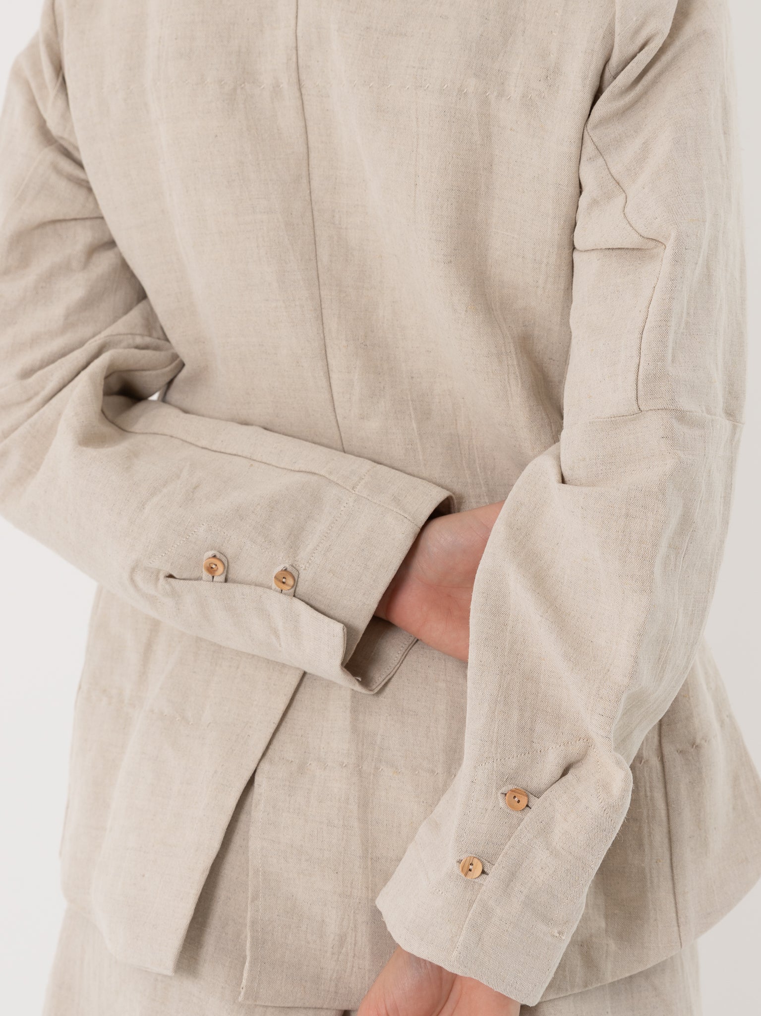 Atelier Suppan Toile Jacket 35 in White - ATELIER SUPPAN at Worthwhile - shop JACKET