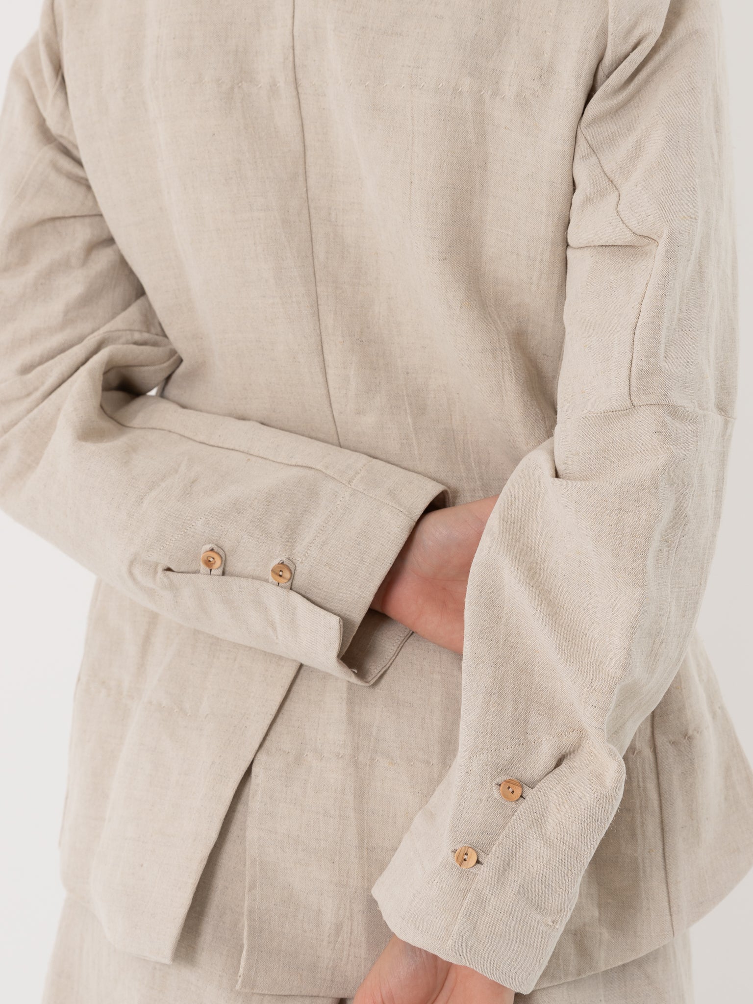 Atelier Suppan Toile Jacket 35 in White - ATELIER SUPPAN at Worthwhile - shop JACKET