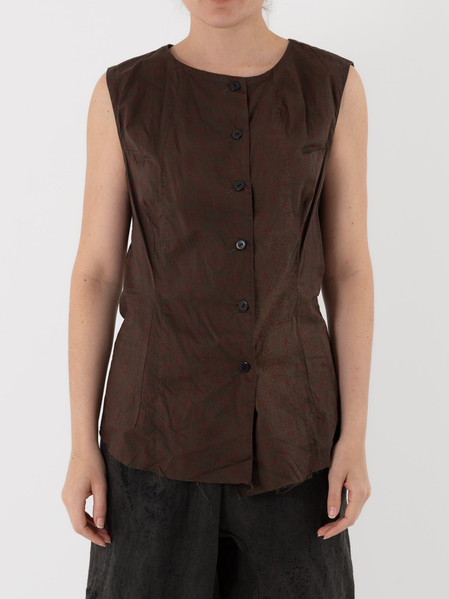 Atelier Suppan Printed Top 57 in Overdye - ATELIER SUPPAN at Worthwhile - shop TOP