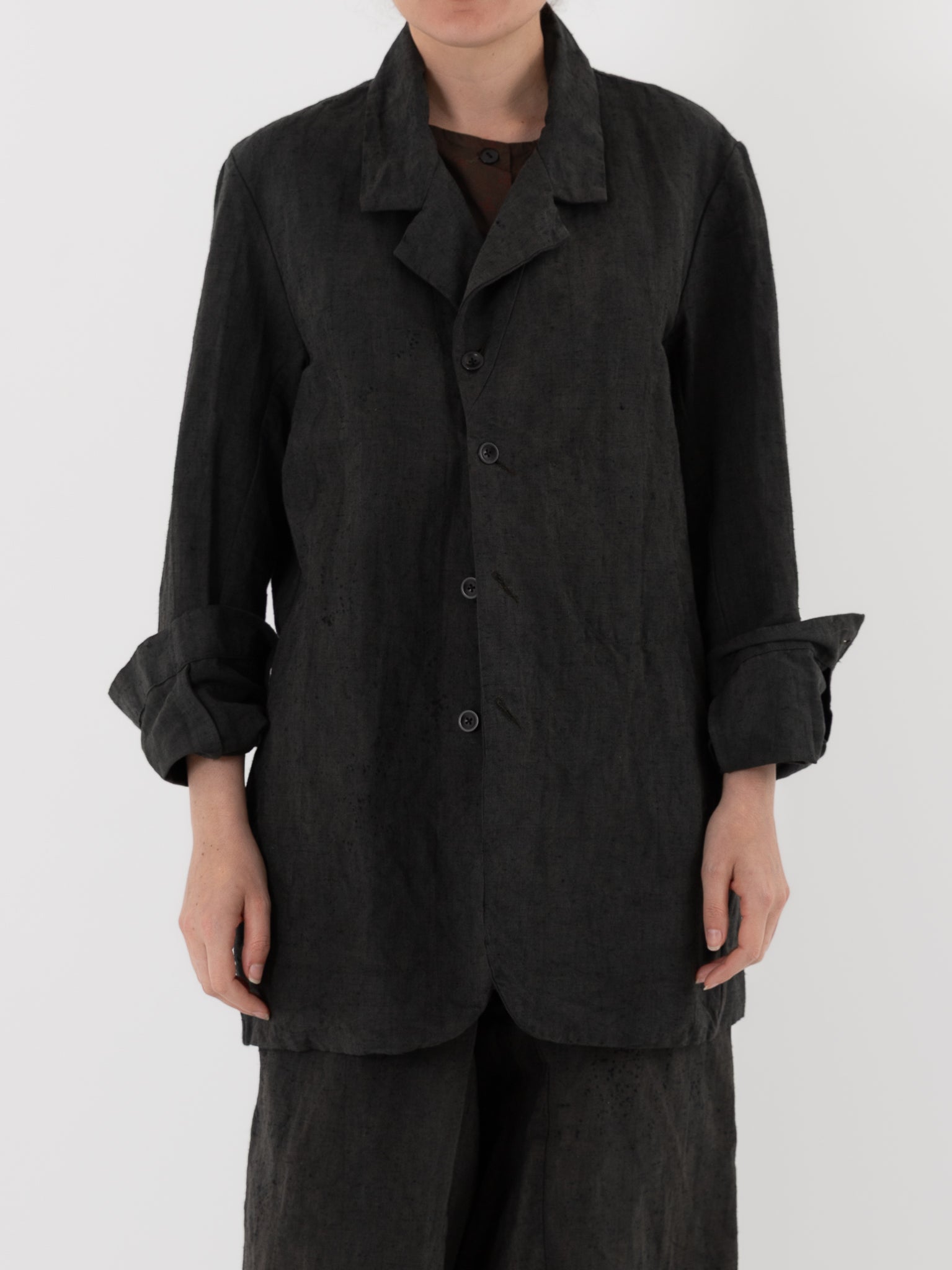 Atelier Suppan Hemp Jacket 01 in Blue Green - ATELIER SUPPAN at Worthwhile - shop JACKET