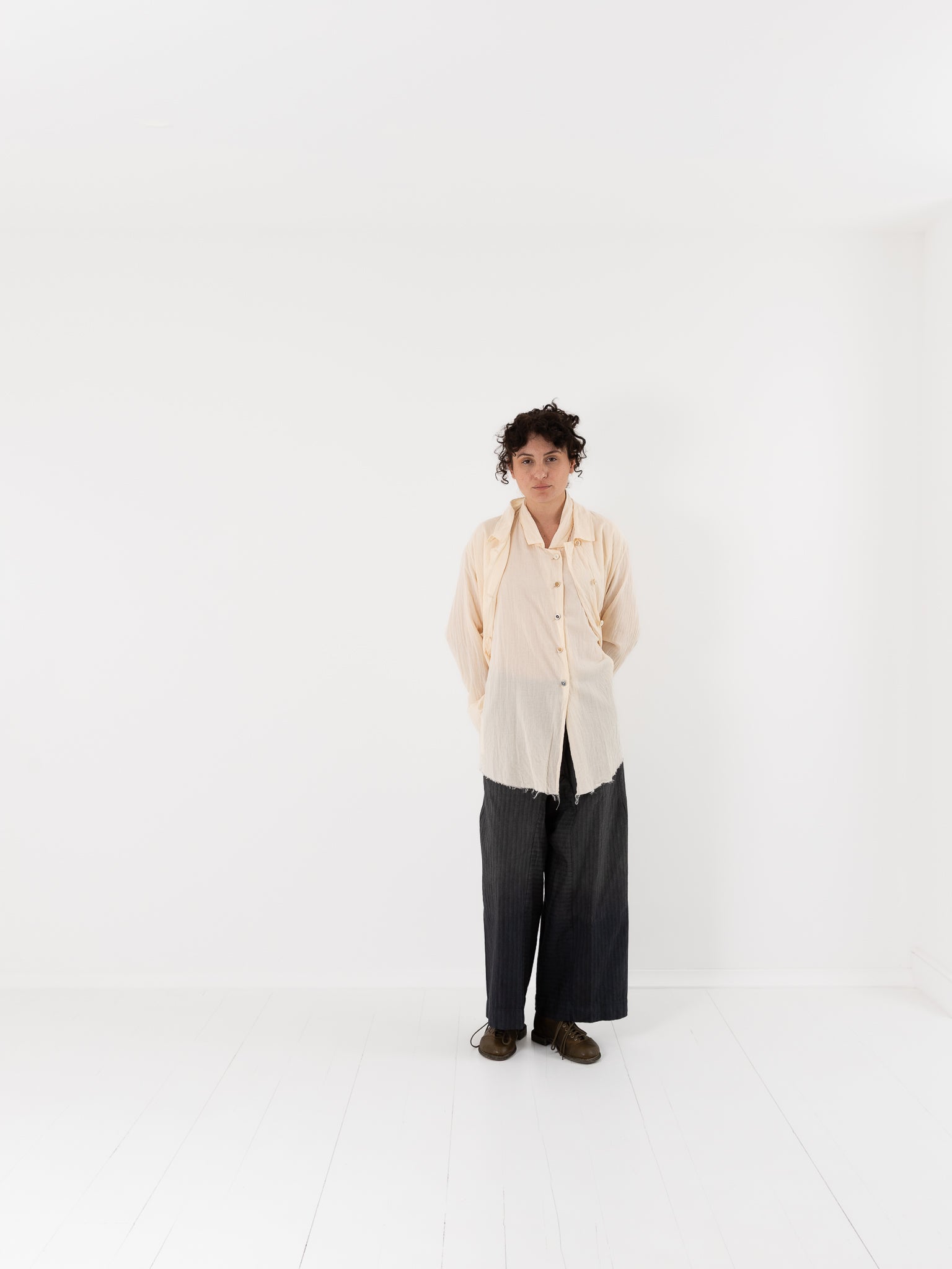 Atelier Suppan Shirt 52 in Off White - ATELIER SUPPAN at Worthwhile - shop JACKET