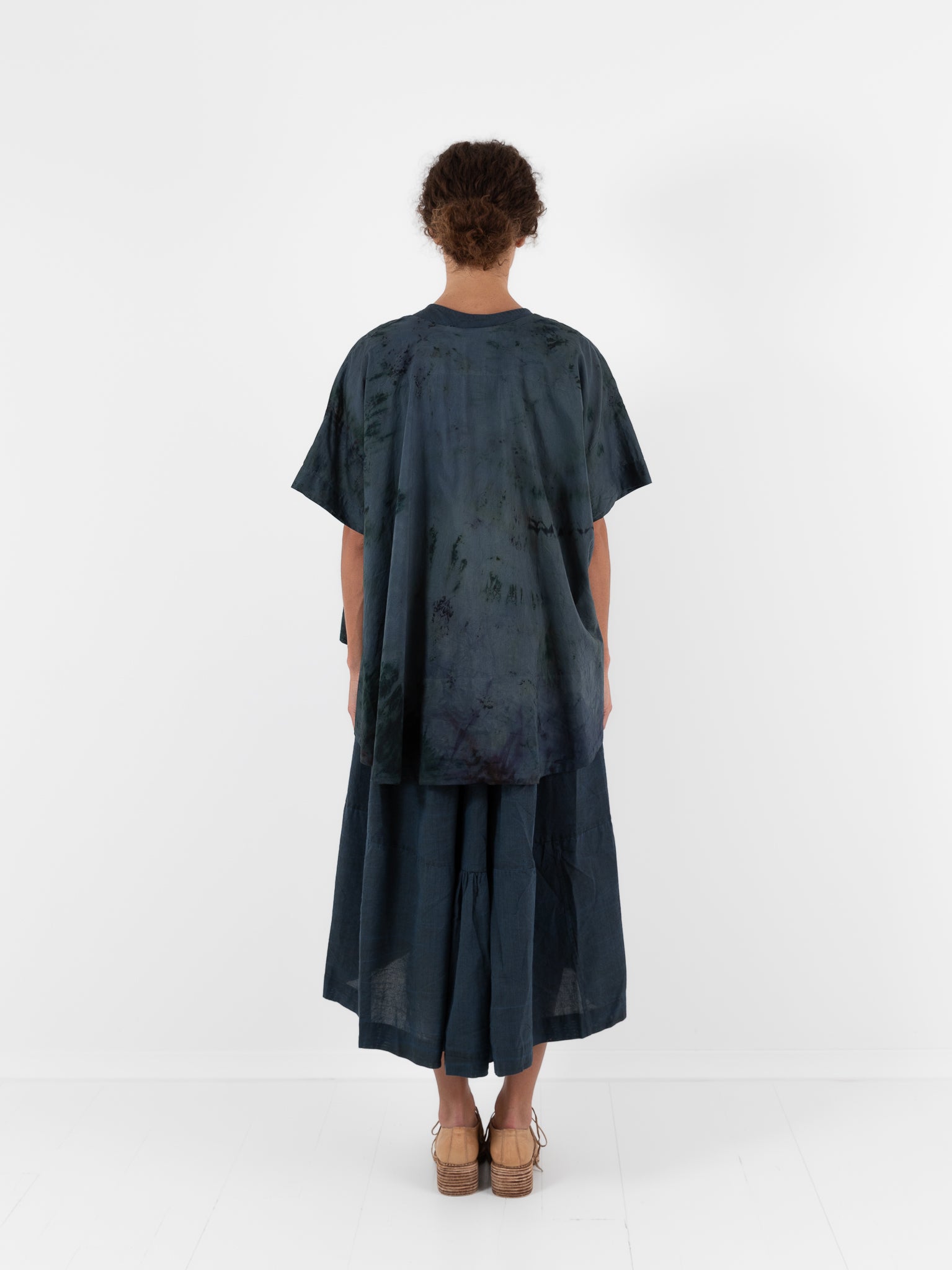Atelier Suppan Oversize Top 45 in Blue Green - ATELIER SUPPAN at Worthwhile - shop TOP