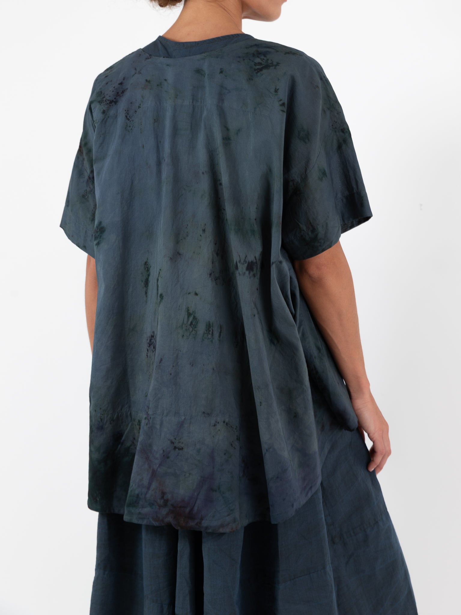 Atelier Suppan Oversize Top 45 in Blue Green - ATELIER SUPPAN at Worthwhile - shop TOP