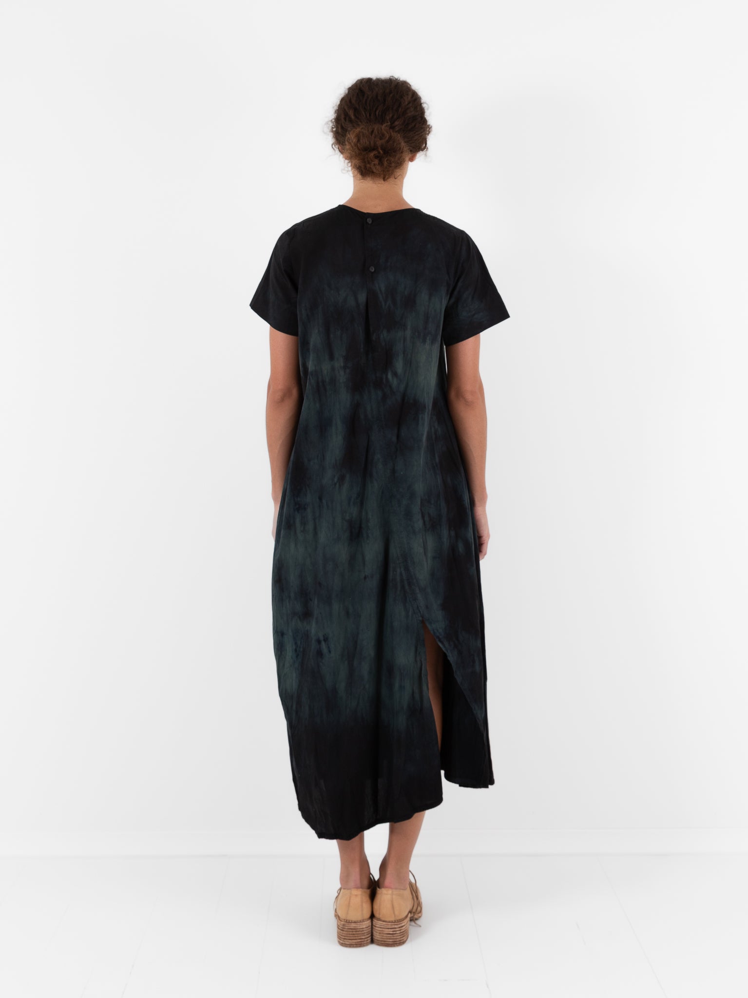 Atelier Suppan Twisted Dress 46 in Blue Green - ATELIER SUPPAN at Worthwhile - shop DRESS