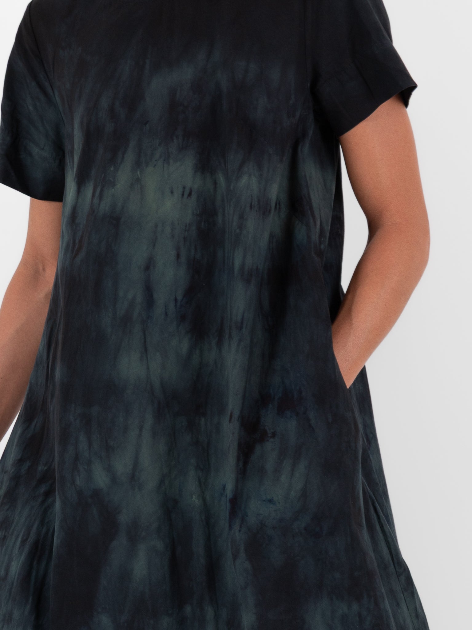 Atelier Suppan Twisted Dress 46 in Blue Green - ATELIER SUPPAN at Worthwhile - shop DRESS