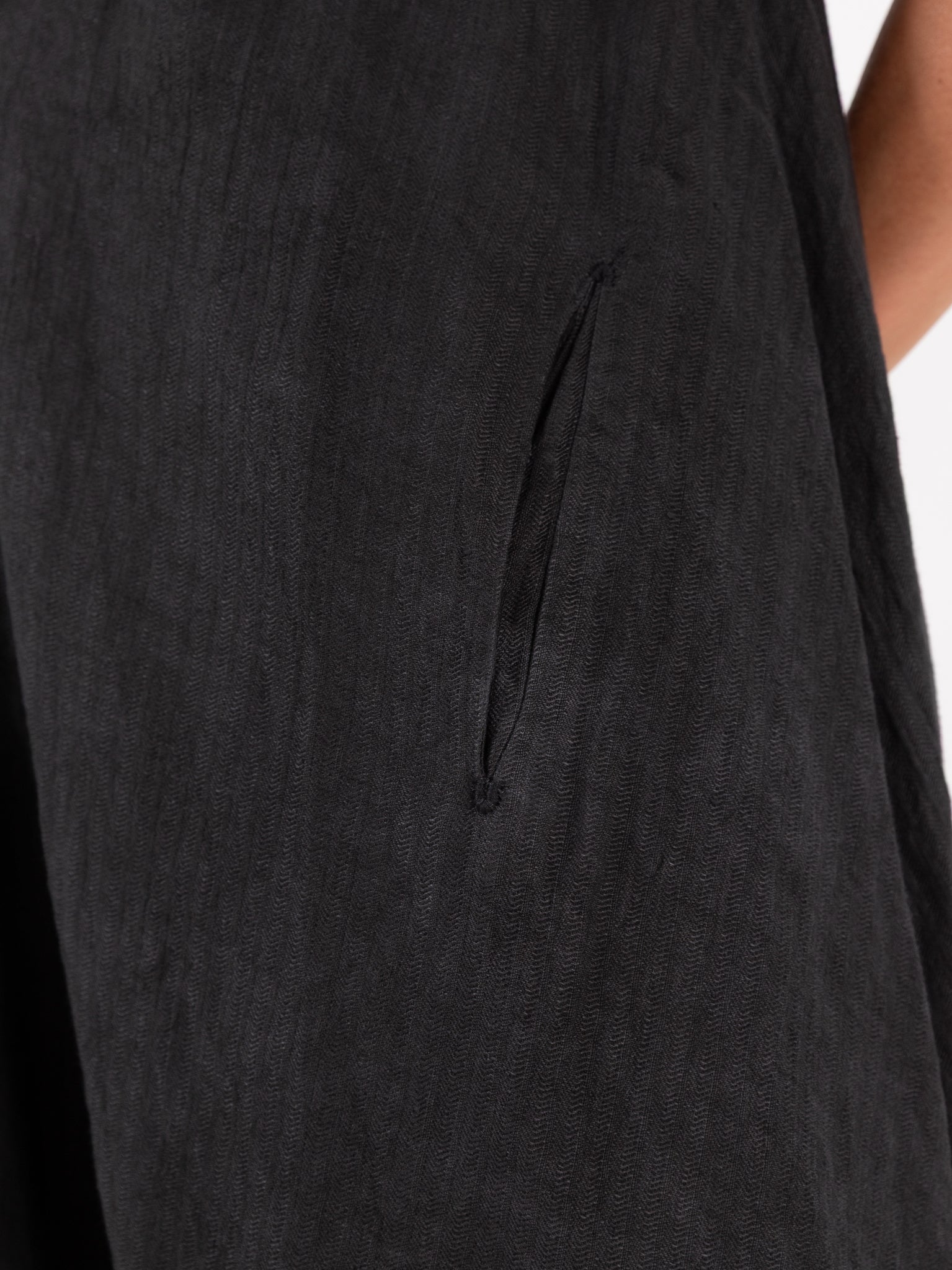 Atelier Suppan V Collar Dress 52 in Dark - ATELIER SUPPAN at Worthwhile - shop DRESS