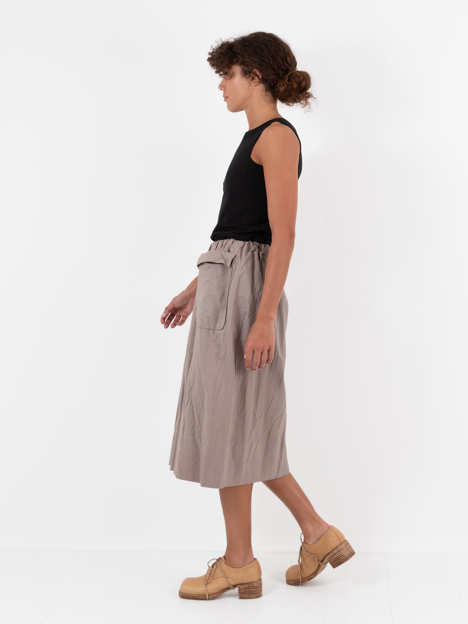 Atelier Suppan Skirt 57 in Tea Dye - ATELIER SUPPAN at Worthwhile - shop SKIRT