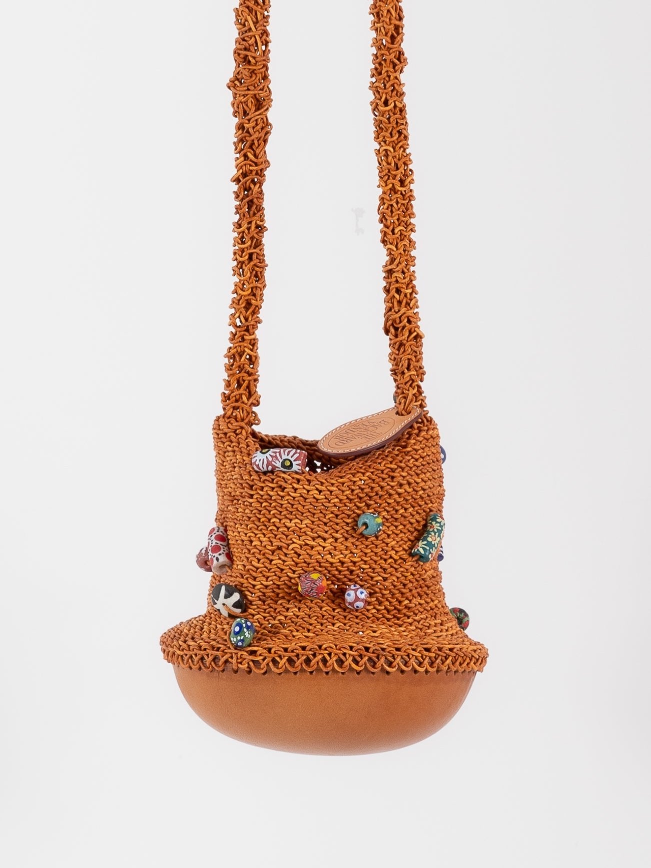 The Backward Vendor Crossbody Bead Pouch in Natural - THE BACKWARD VENDOR at Worthwhile - shop BAG