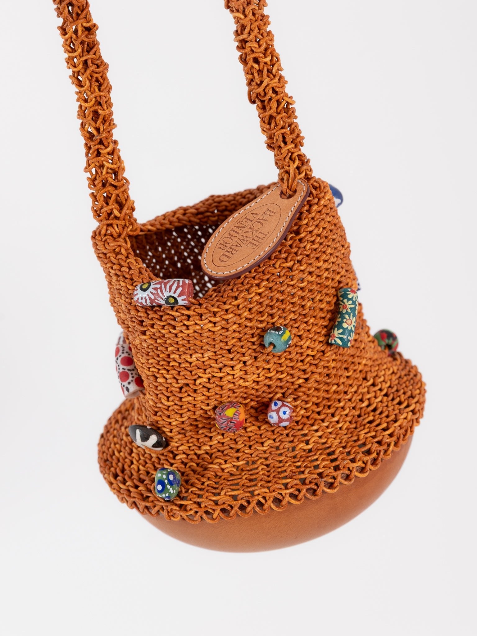 The Backward Vendor Crossbody Bead Pouch in Natural - THE BACKWARD VENDOR at Worthwhile - shop BAG