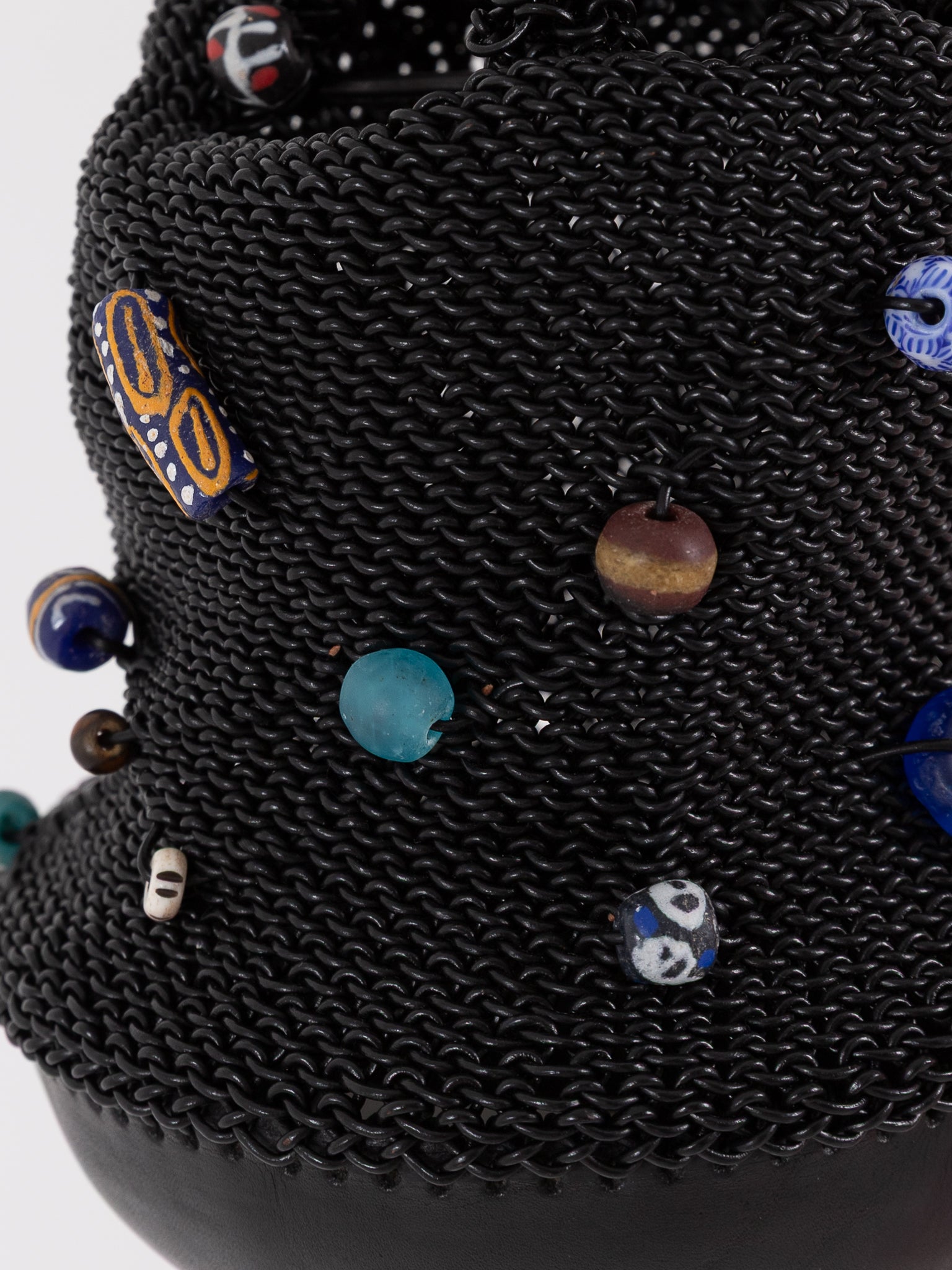 The Backward Vendor Bead Pouch in Black - THE BACKWARD VENDOR at Worthwhile - shop BAG