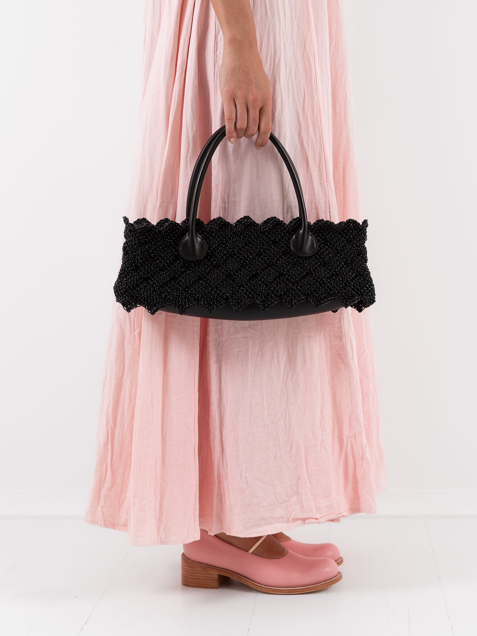 The Backward Vendor Weaver Pouch in Black - THE BACKWARD VENDOR at Worthwhile - shop BAG