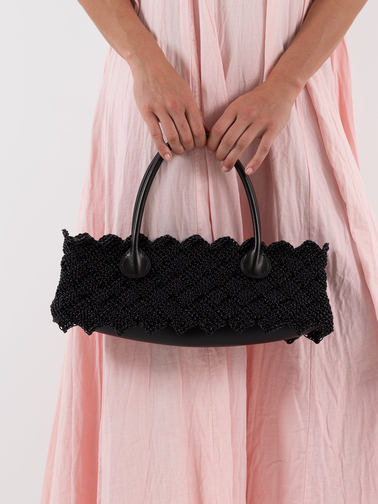 The Backward Vendor Weaver Pouch in Black - THE BACKWARD VENDOR at Worthwhile - shop BAG