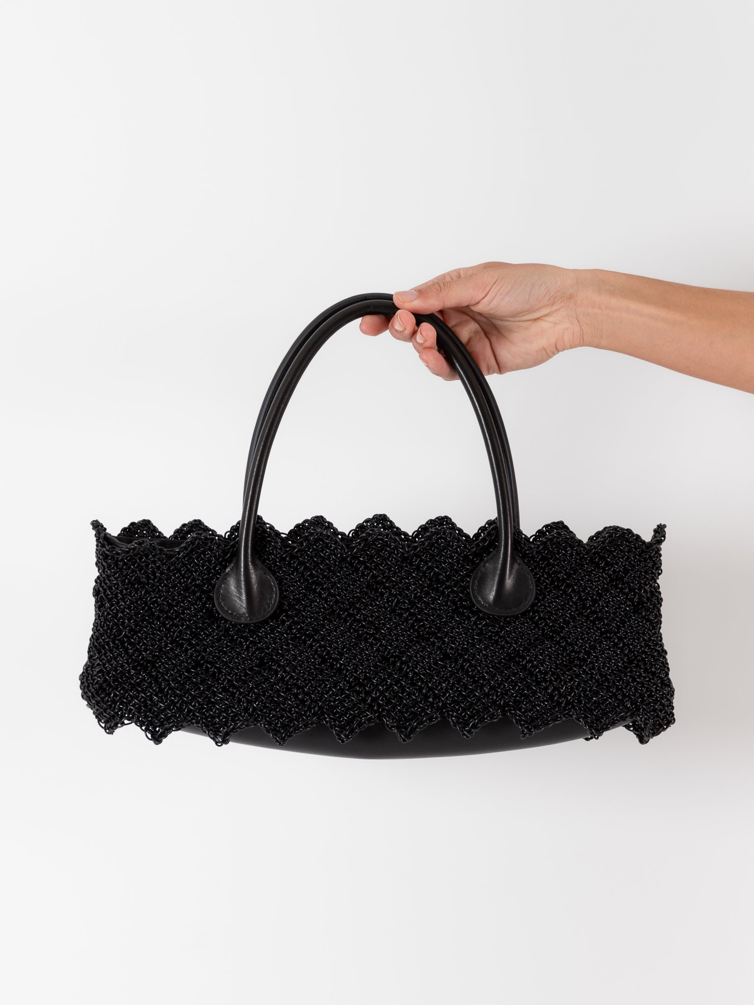 The Backward Vendor Weaver Pouch in Black - THE BACKWARD VENDOR at Worthwhile - shop BAG