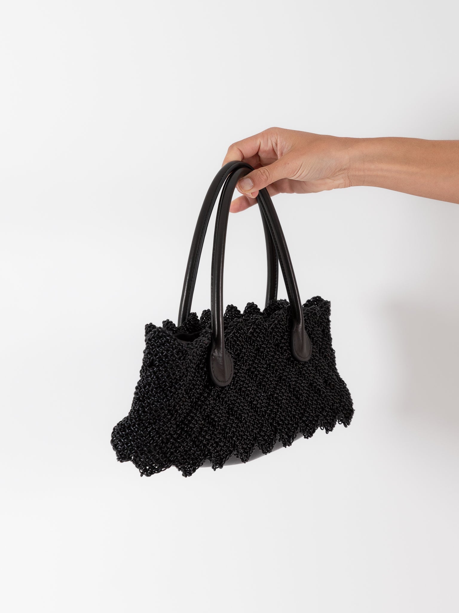 The Backward Vendor Weaver Pouch in Black - THE BACKWARD VENDOR at Worthwhile - shop BAG