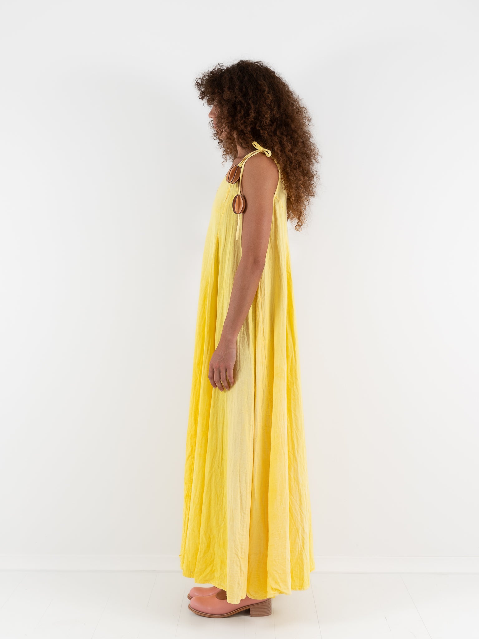 The Backward Vendor Tent Dress in Marigold - THE BACKWARD VENDOR at Worthwhile - shop DRESS