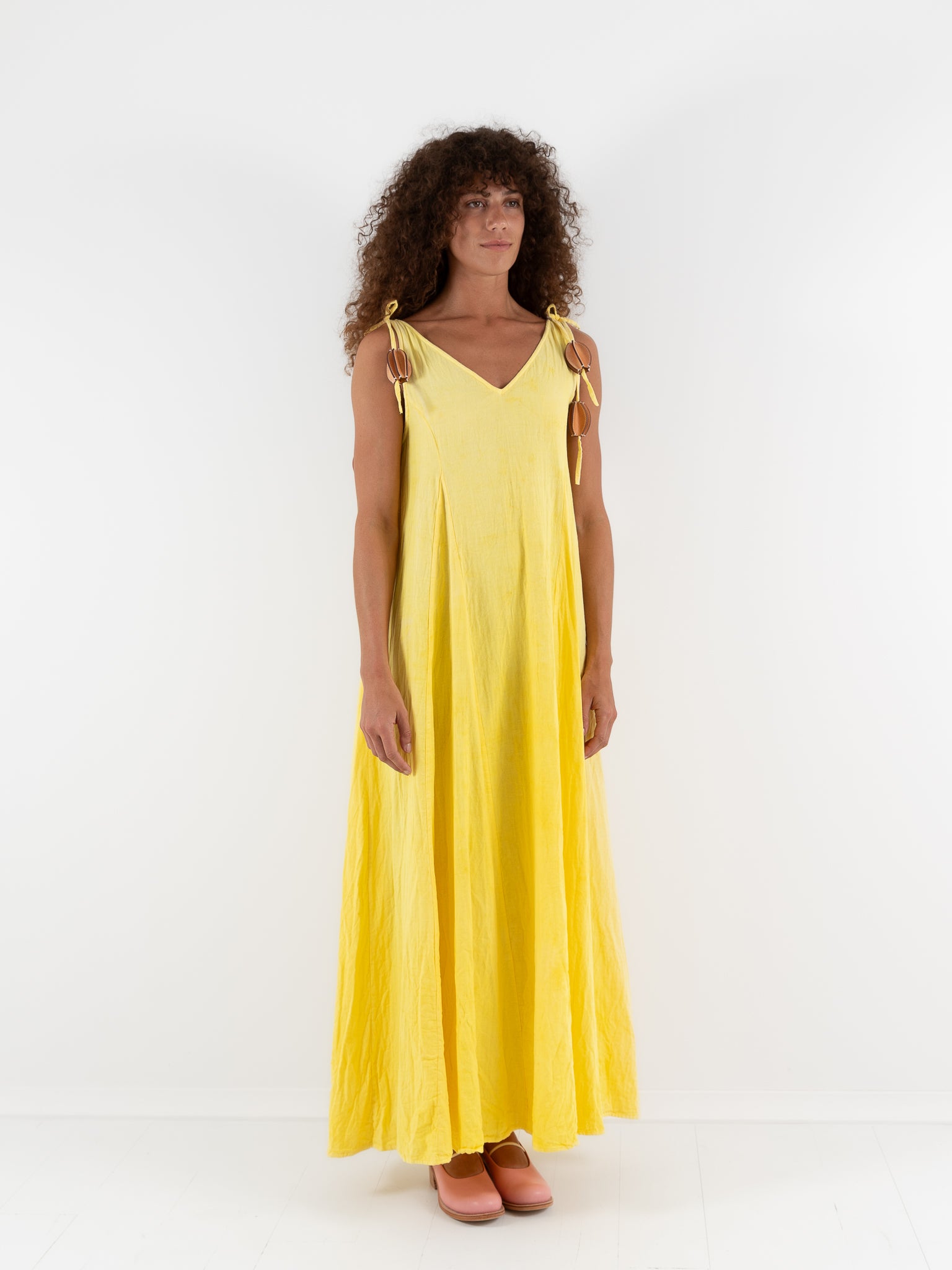 The Backward Vendor Tent Dress in Marigold - THE BACKWARD VENDOR at Worthwhile - shop DRESS