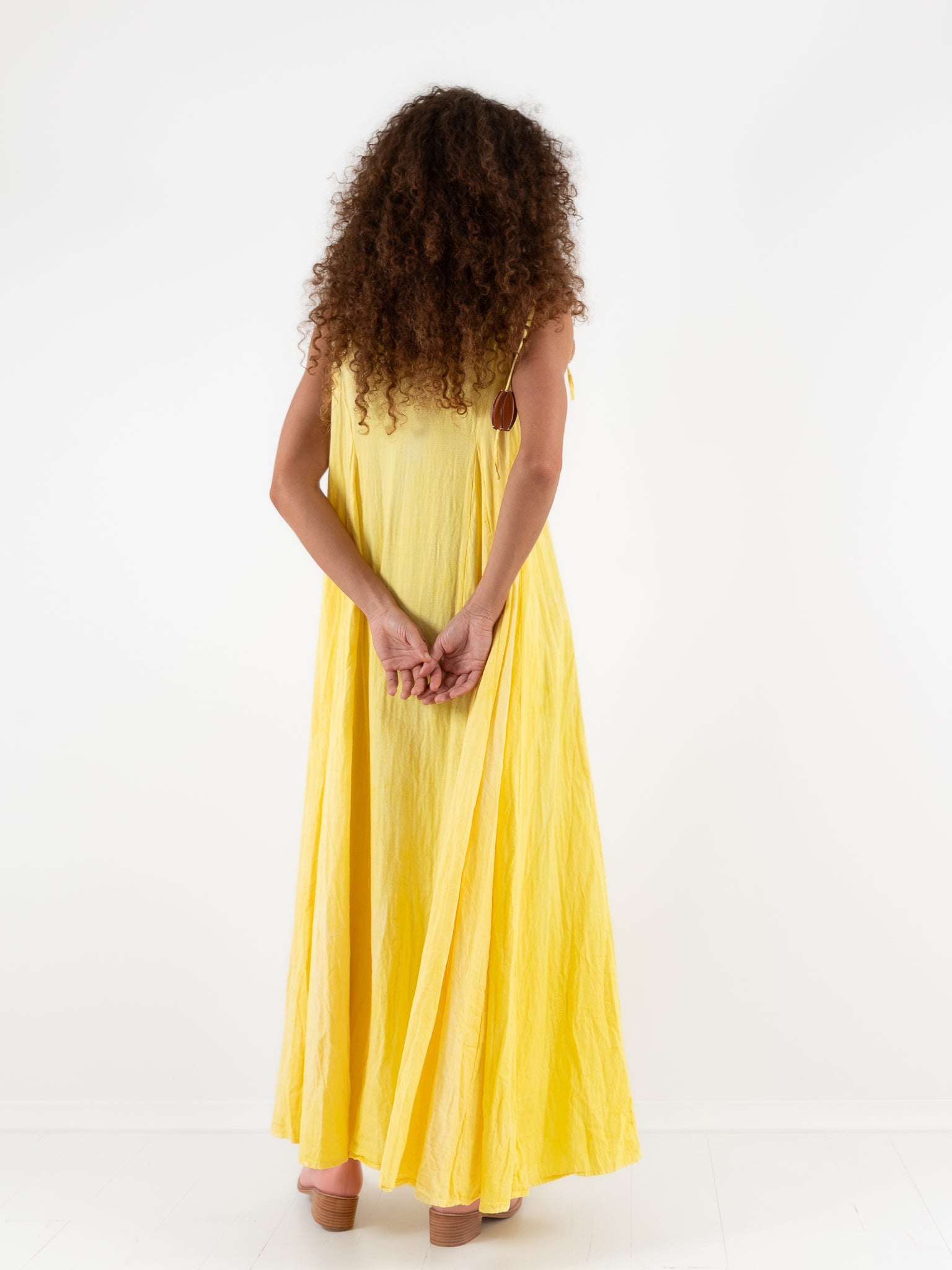 The Backward Vendor Tent Dress in Marigold - THE BACKWARD VENDOR at Worthwhile - shop DRESS