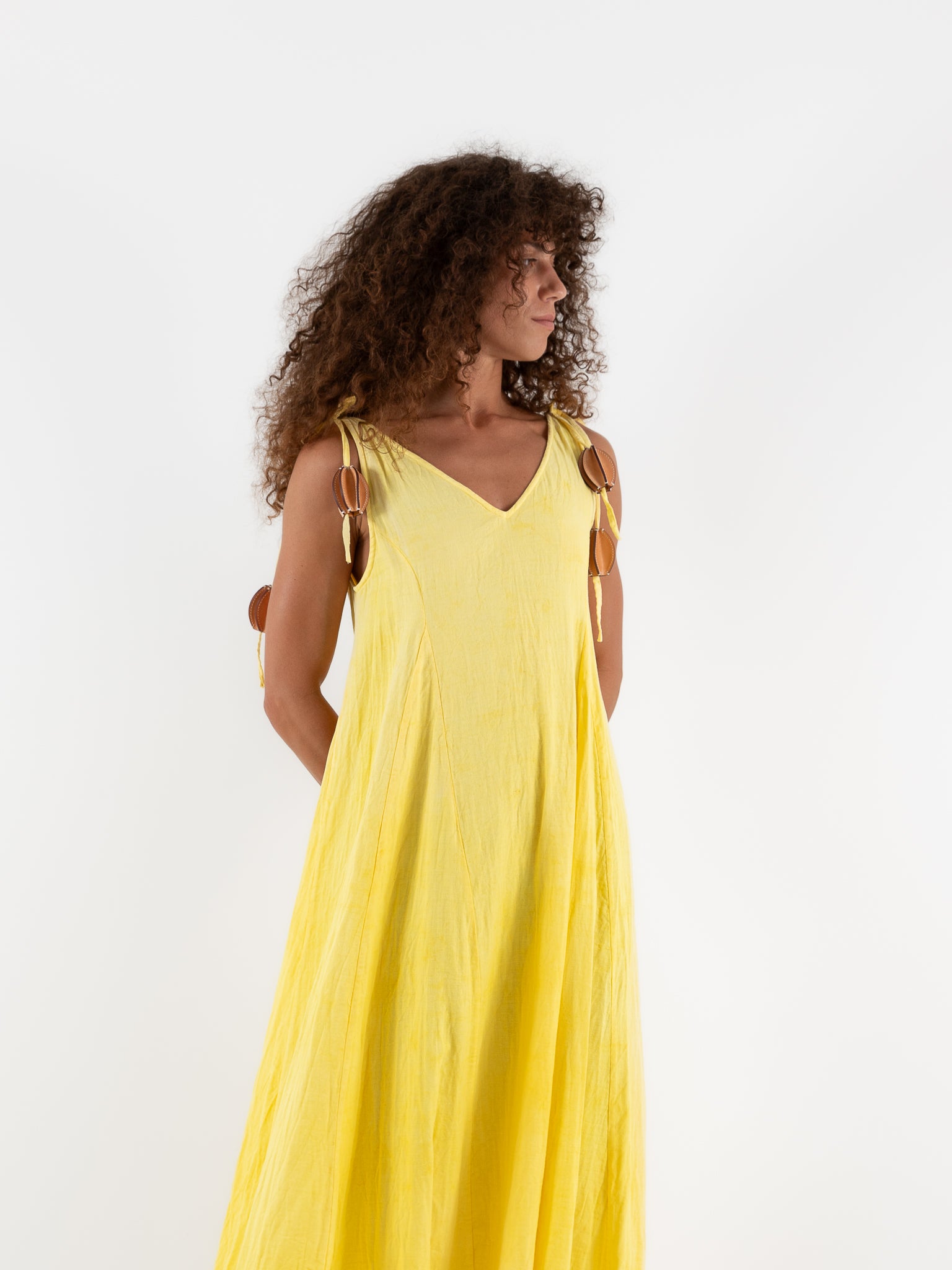 The Backward Vendor Tent Dress in Marigold - THE BACKWARD VENDOR at Worthwhile - shop DRESS