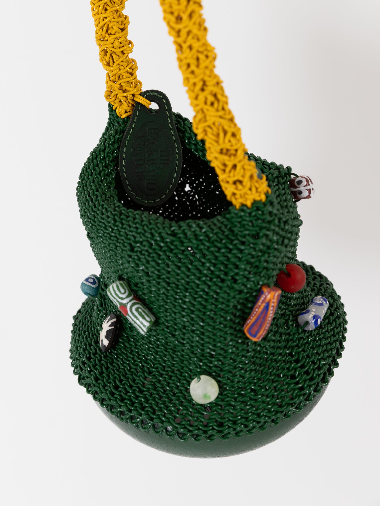 The Backward Vendor Crossbody Bead Pouch in Green - THE BACKWARD VENDOR at Worthwhile - shop BAG