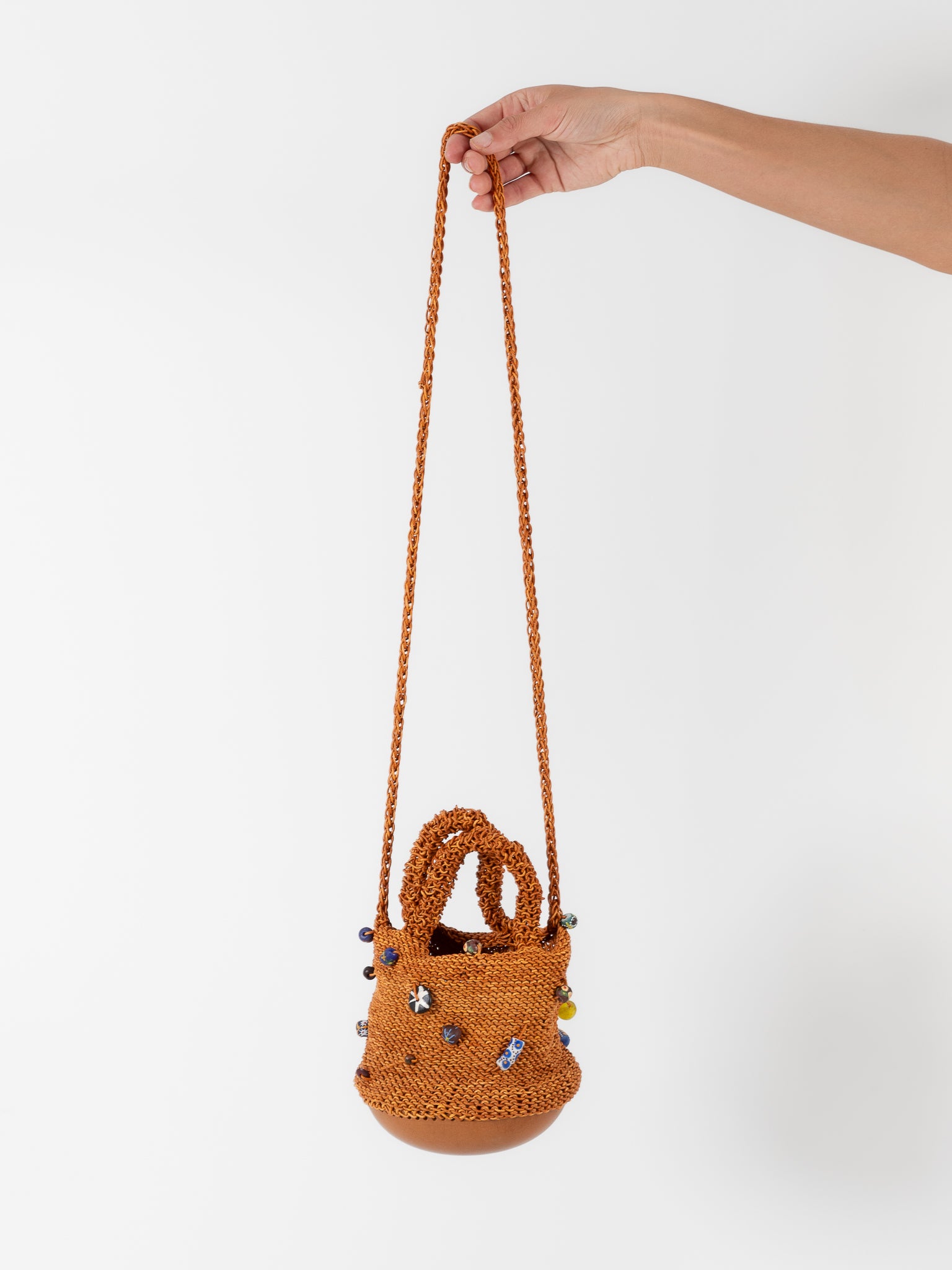 The Backward Vendor Bead Pouch in Natural - THE BACKWARD VENDOR at Worthwhile - shop BAG