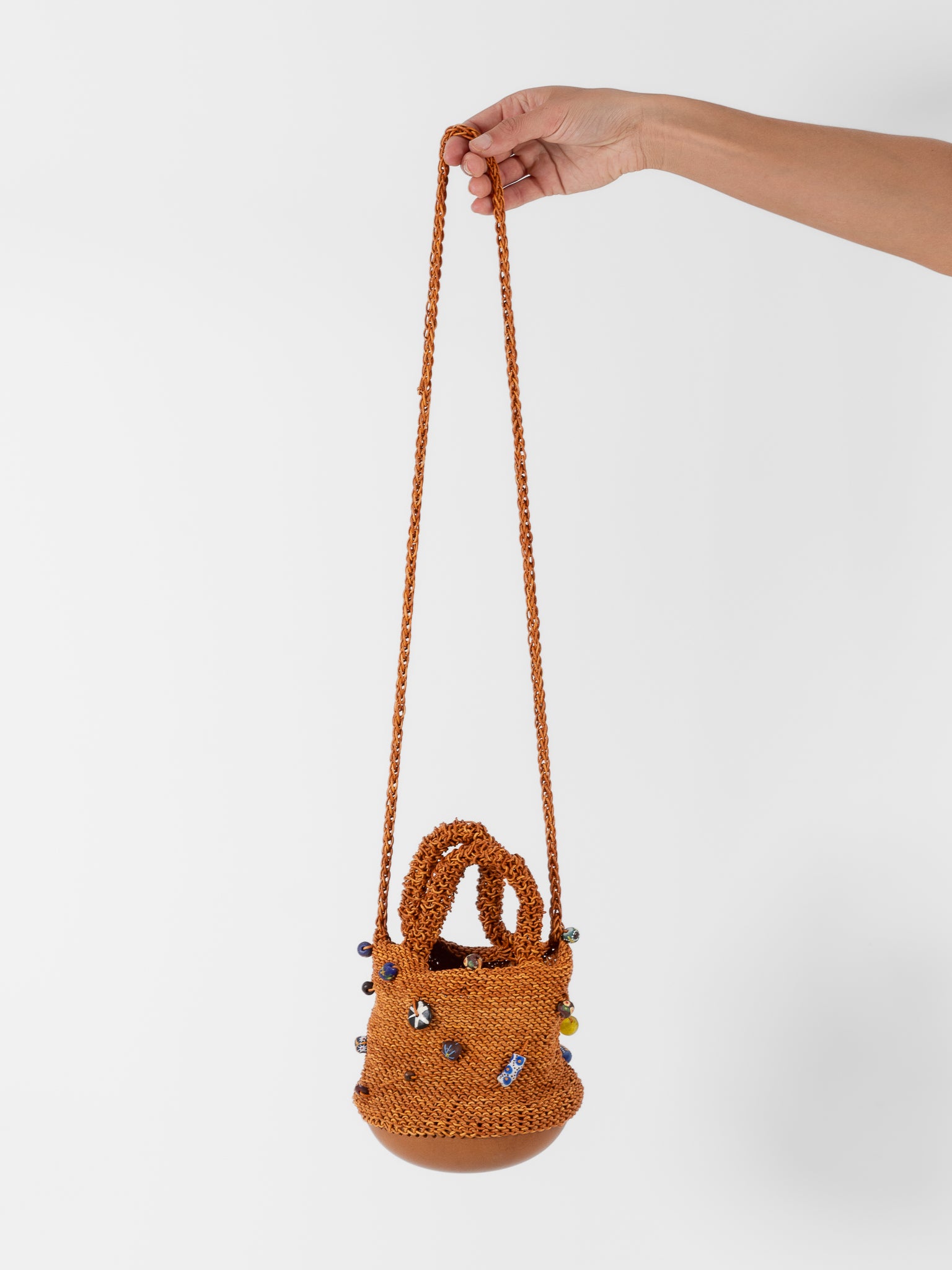 The Backward Vendor Bead Pouch in Natural - THE BACKWARD VENDOR at Worthwhile - shop BAG