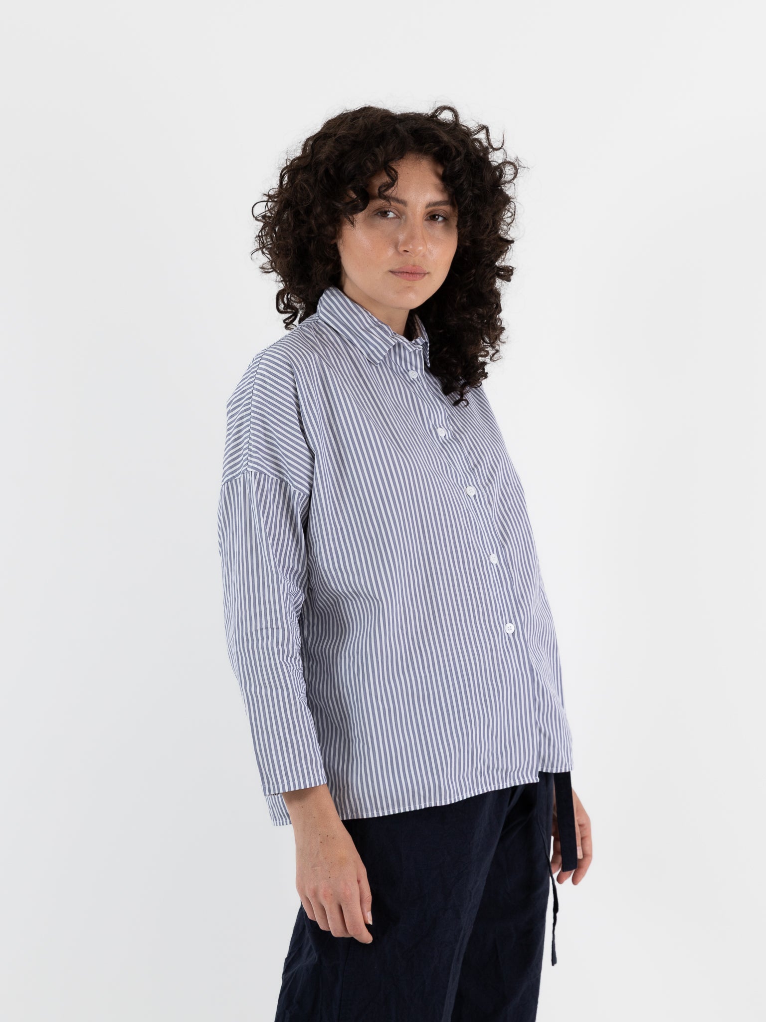 Bergfabel Tina Shirt in Stripe - BERGFABEL at Worthwhile - shop TOP