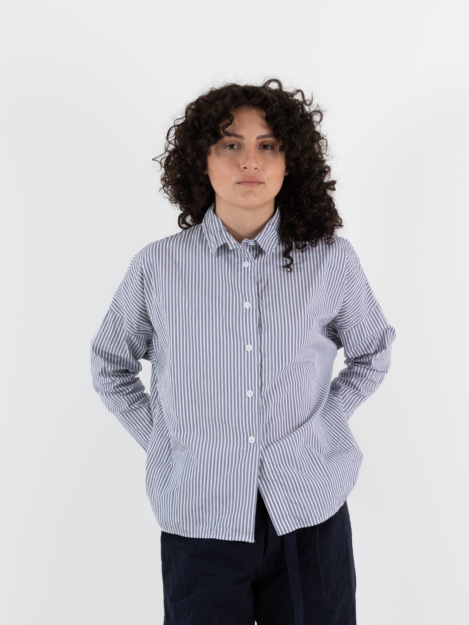 Bergfabel Tina Shirt in Stripe - BERGFABEL at Worthwhile - shop TOP
