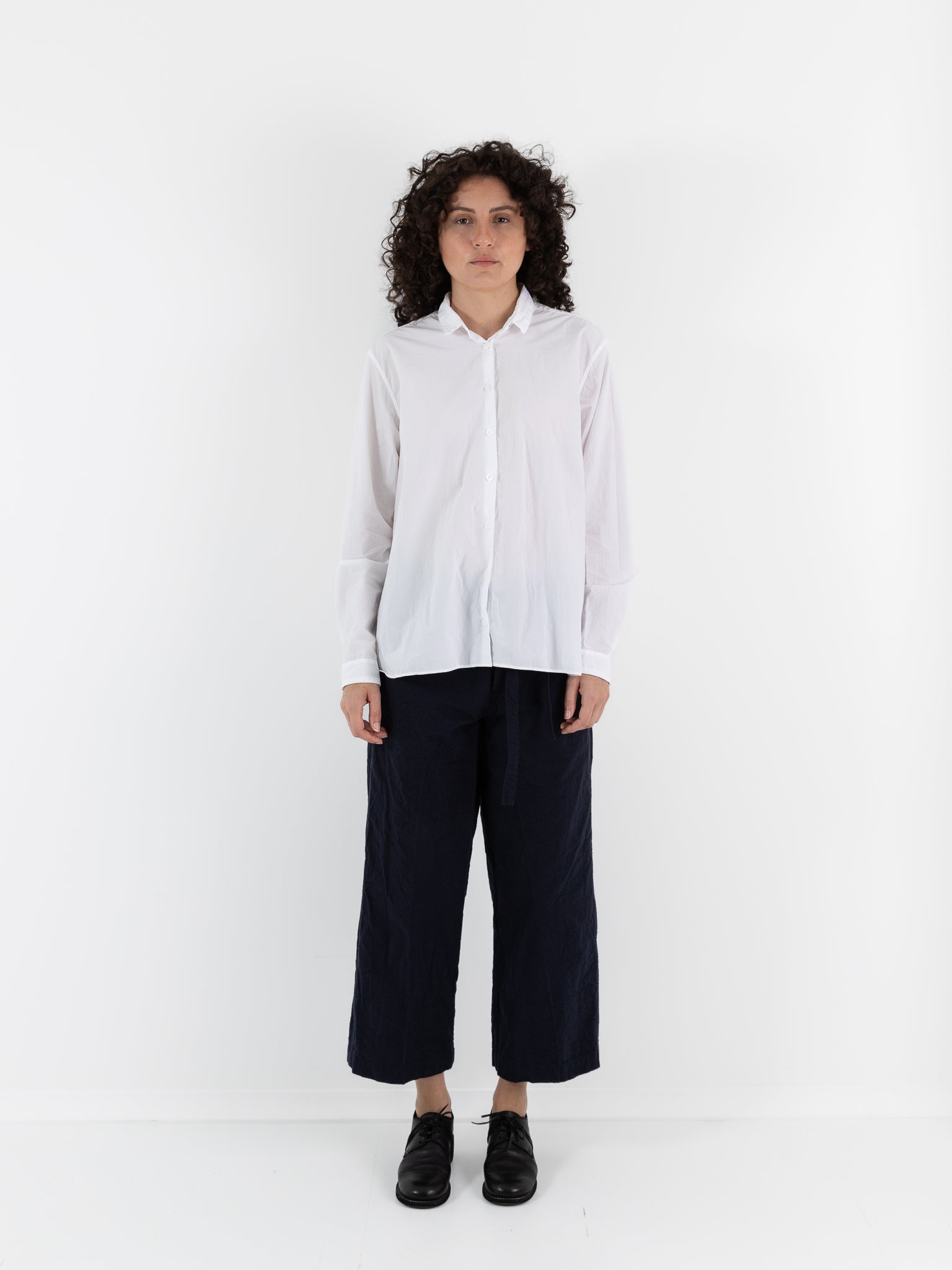 Bergfabel Loose Tyrol Shirt in White - BERGFABEL at Worthwhile - shop TOP